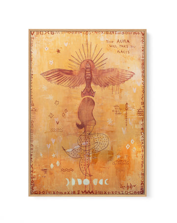 Your Aura Will Take you Places by Jackie Green | Framed Canvas Wall Art