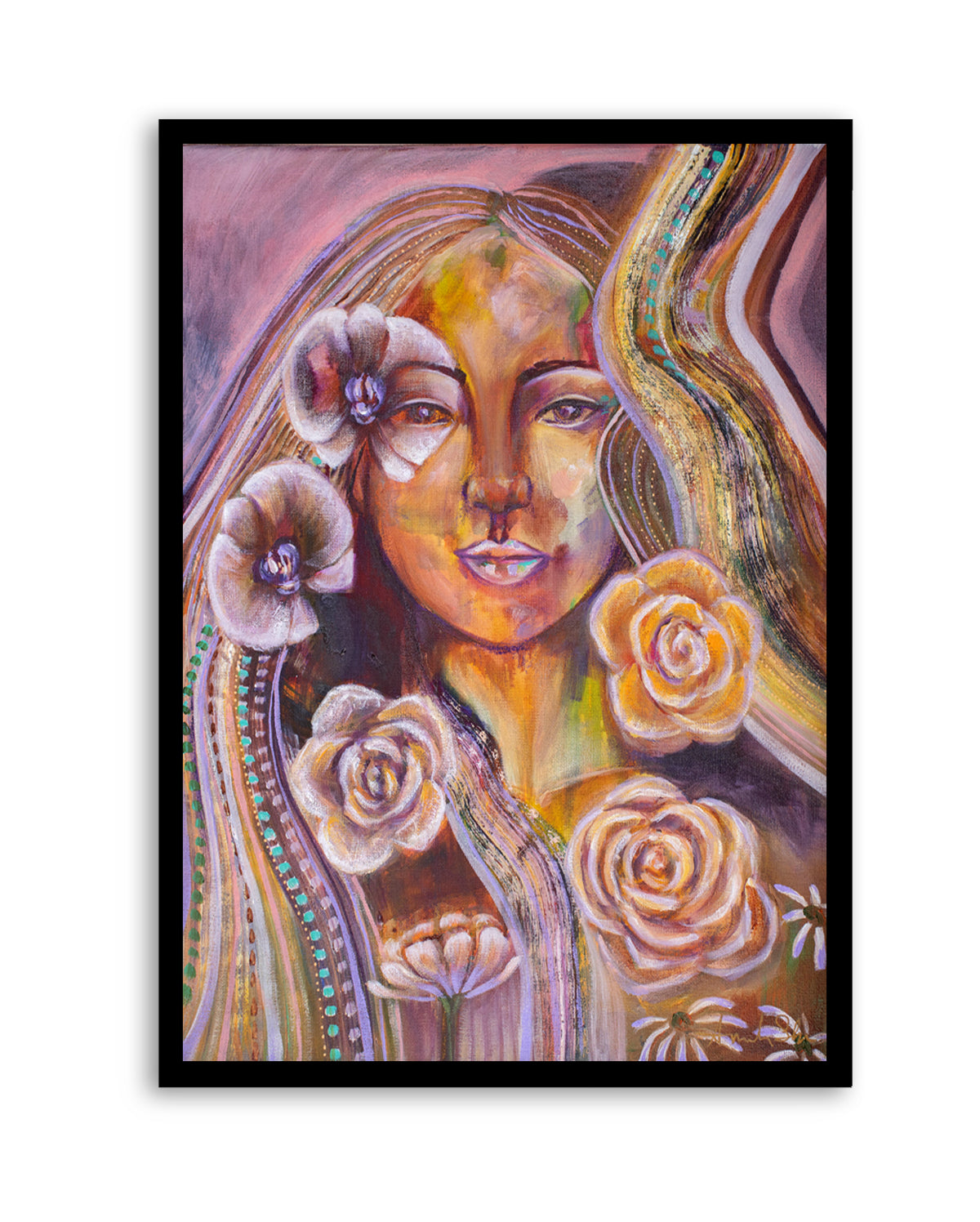 Your Beauty Within by Amanda Skye | Art Print from Olive et Oriel where you can shop wallpaper and artworks online