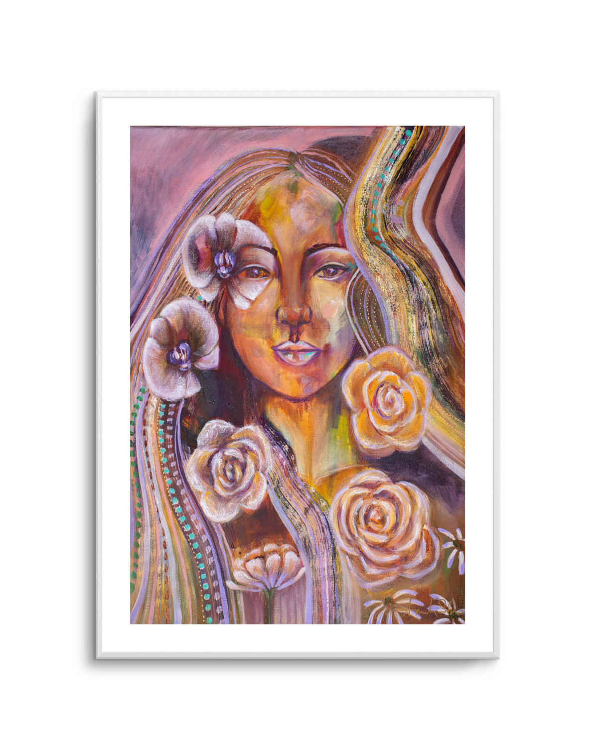 Your Beauty Within by Amanda Skye | Art Print from Olive et Oriel where you can shop wallpaper and artworks online