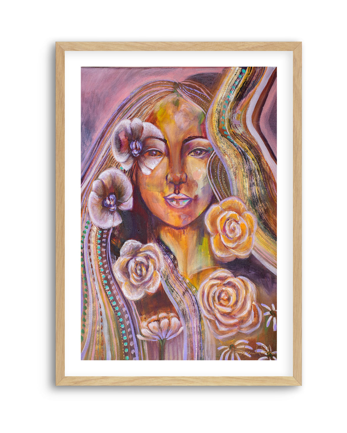 Your Beauty Within by Amanda Skye | Art Print from Olive et Oriel where you can shop wallpaper and artworks online