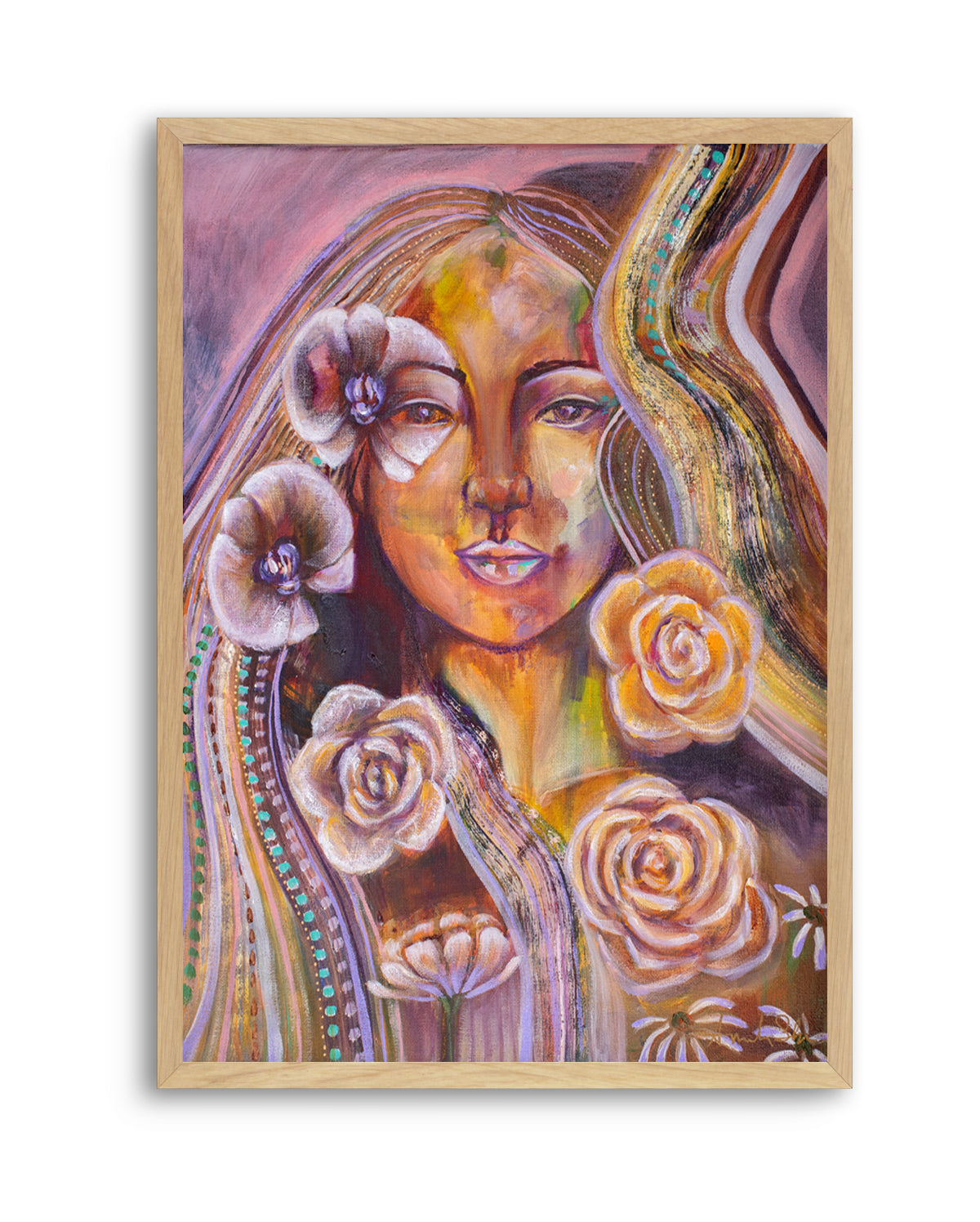 Your Beauty Within by Amanda Skye | Art Print from Olive et Oriel where you can shop wallpaper and artworks online