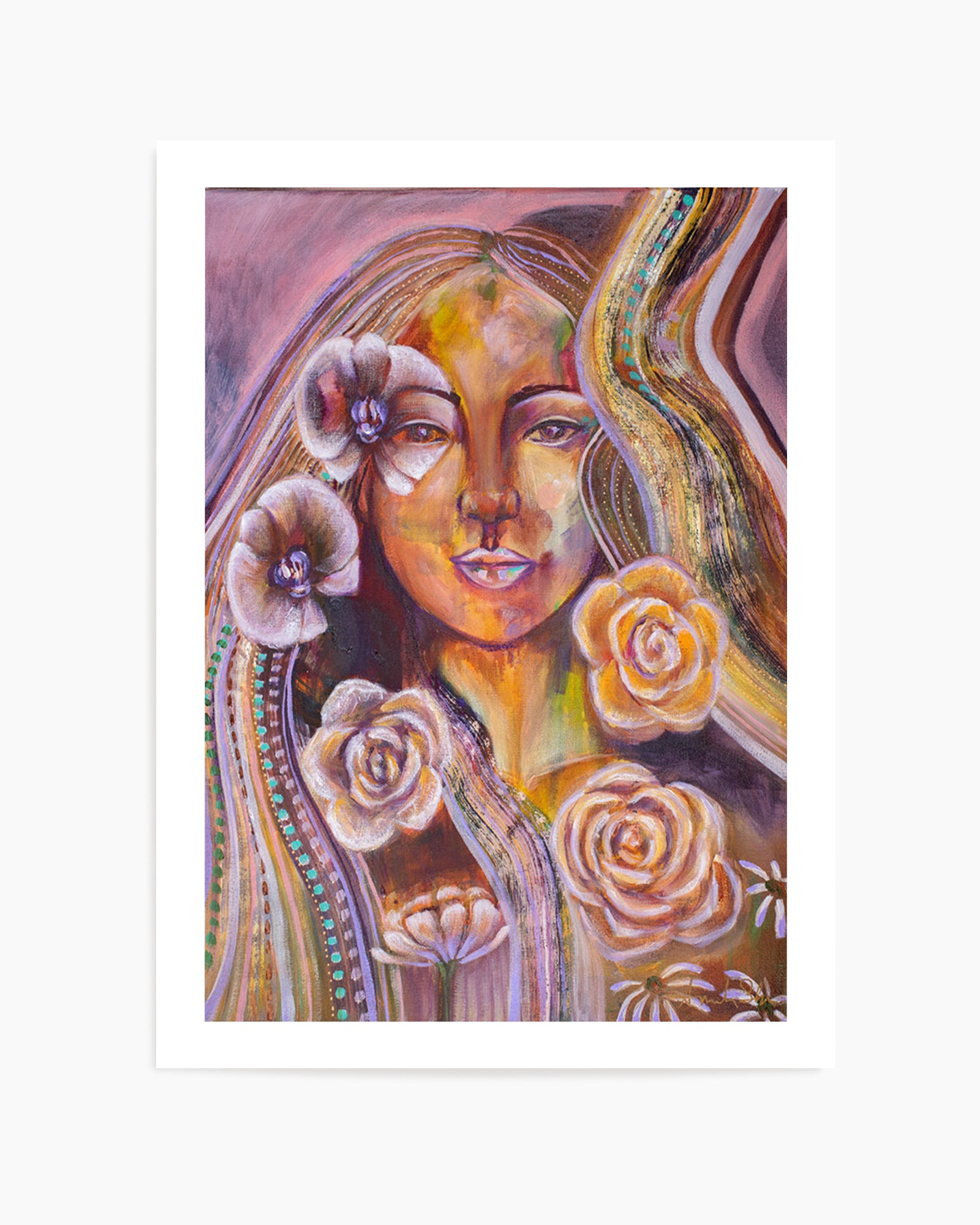 Your Beauty Within by Amanda Skye | Art Print from Olive et Oriel where you can shop wallpaper and artworks online