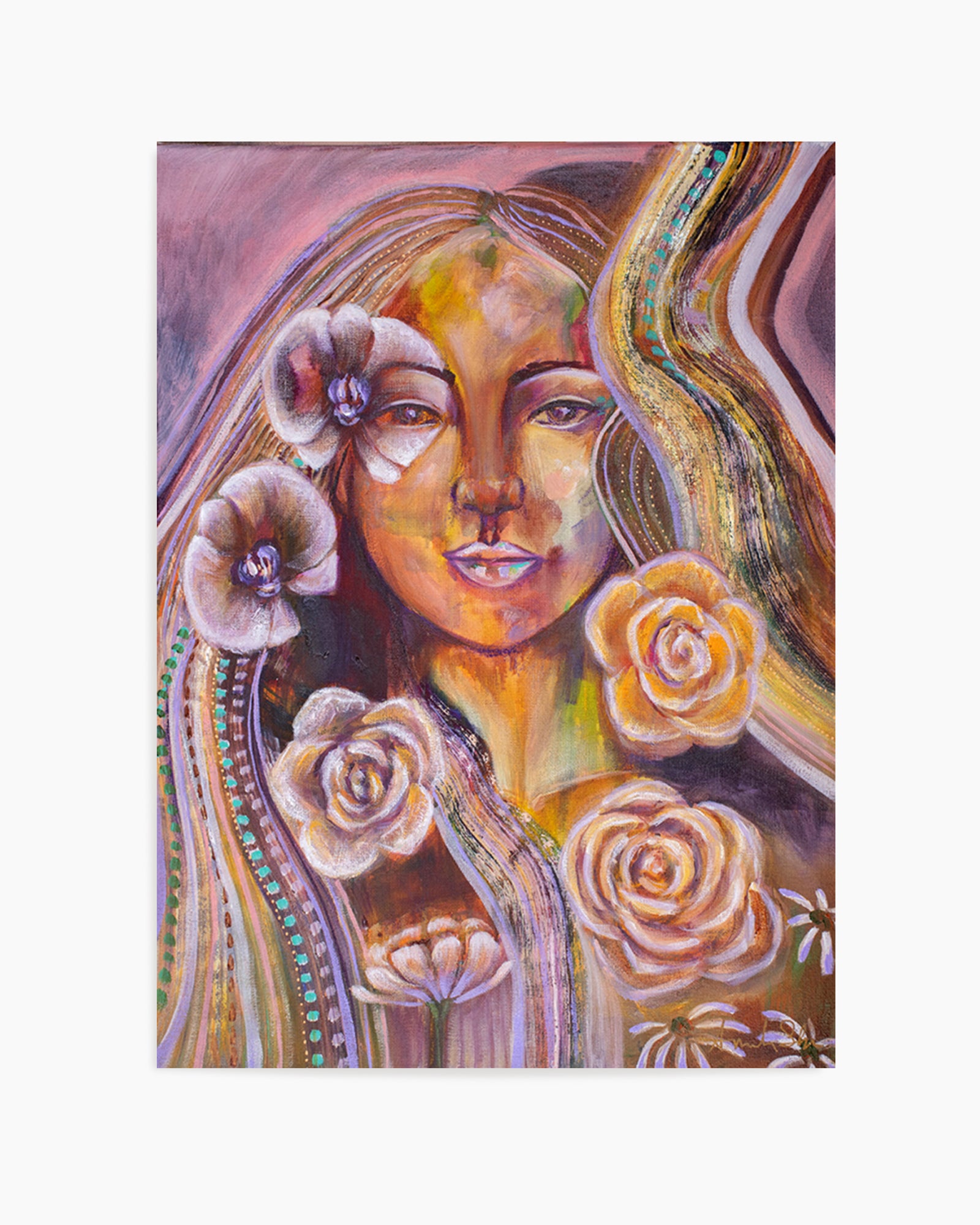 Your Beauty Within by Amanda Skye | Art Print from Olive et Oriel where you can shop wallpaper and artworks online