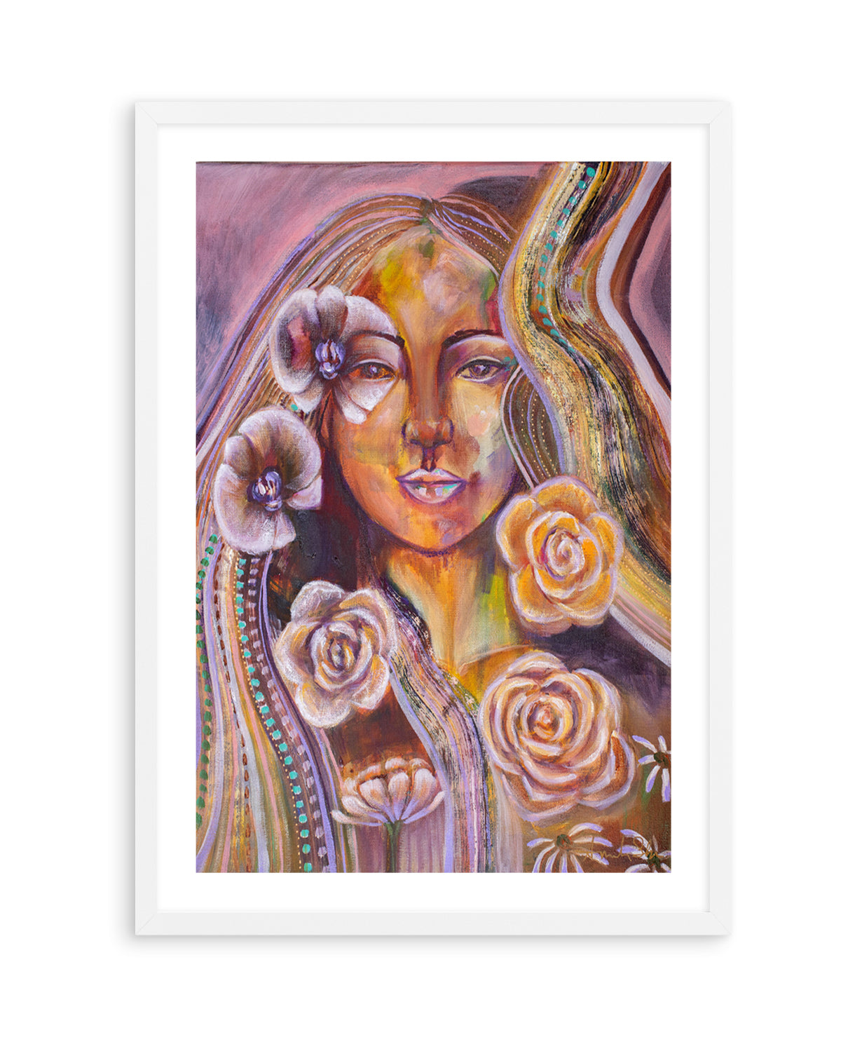 Your Beauty Within by Amanda Skye | Art Print from Olive et Oriel where you can shop wallpaper and artworks online