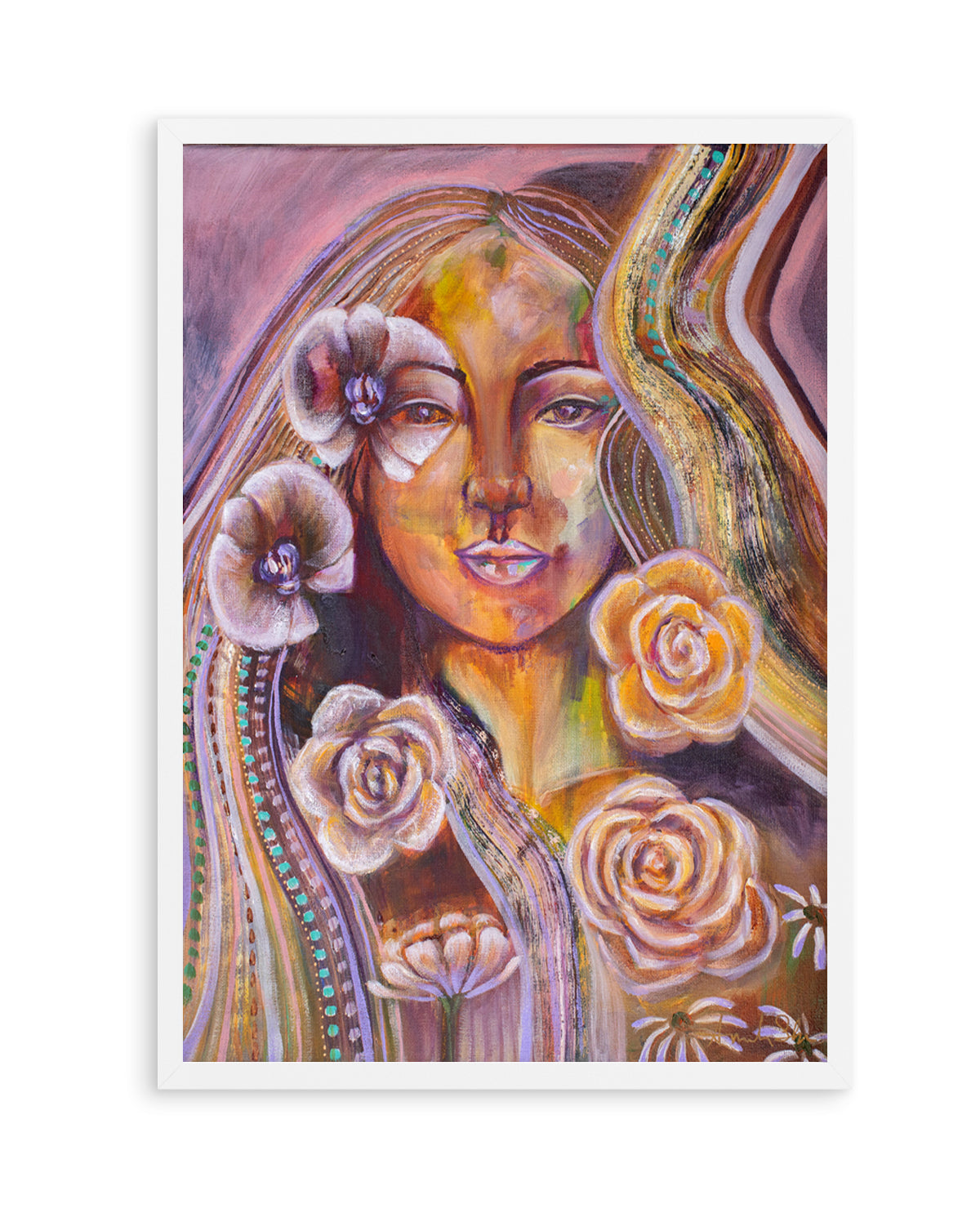 Your Beauty Within by Amanda Skye | Art Print from Olive et Oriel where you can shop wallpaper and artworks online