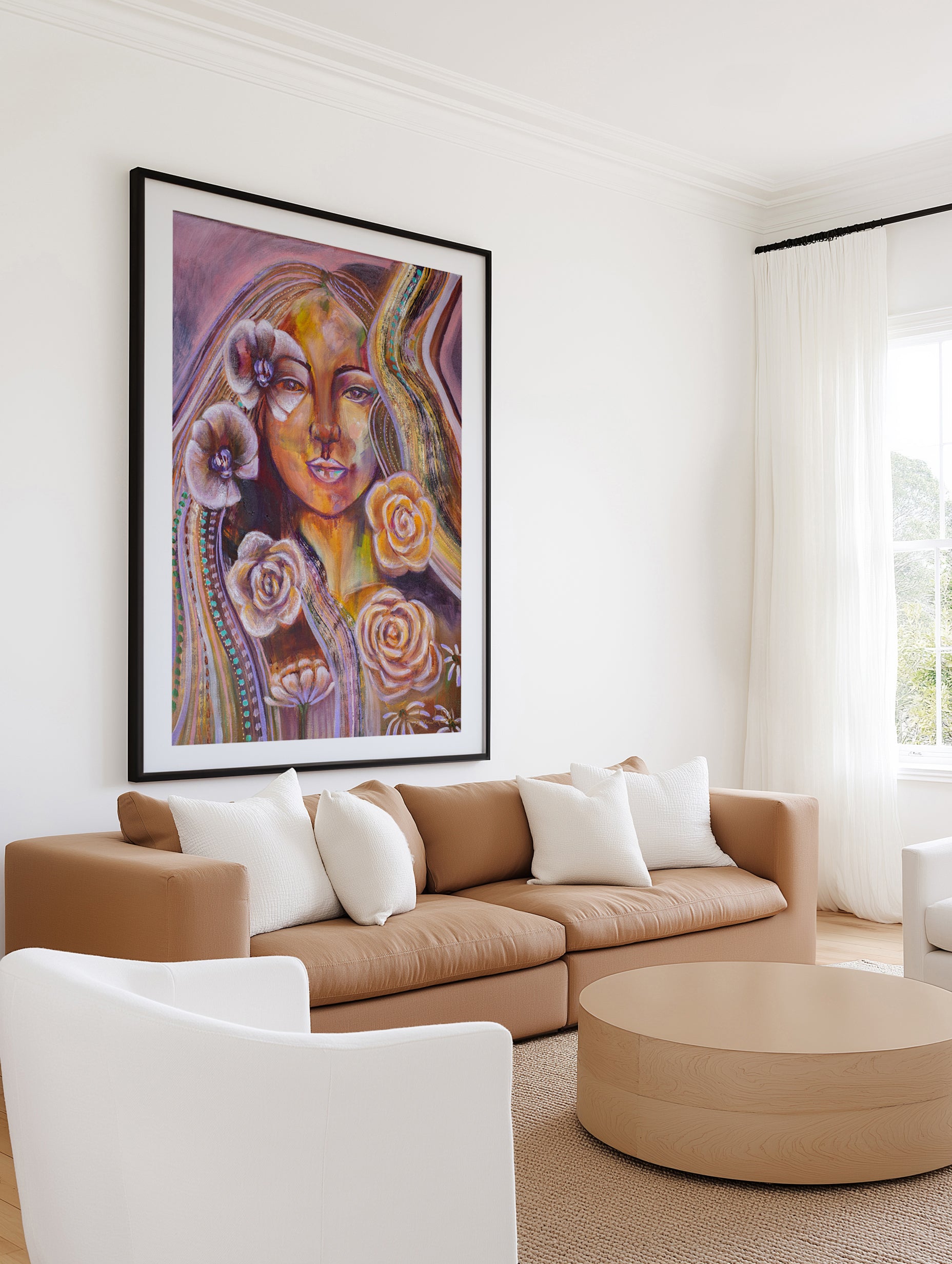 Your Beauty Within by Amanda Skye | Art Print from Olive et Oriel where you can shop wallpaper and artworks online