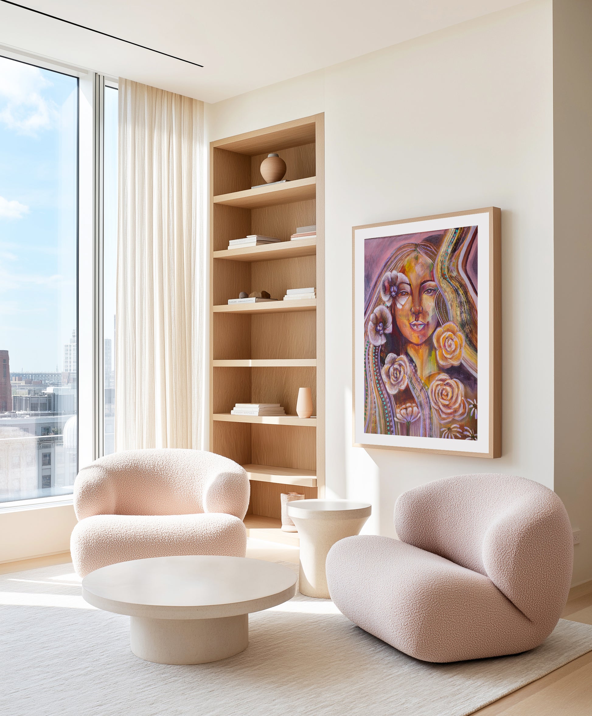 Your Beauty Within by Amanda Skye | Art Print from Olive et Oriel where you can shop wallpaper and artworks online