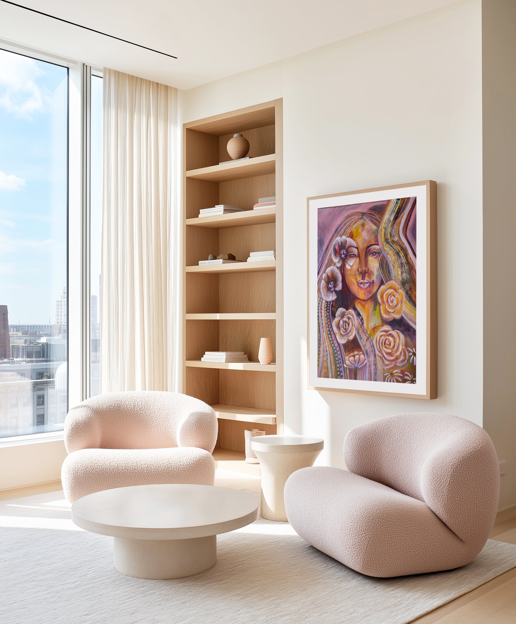 Your Beauty Within by Amanda Skye | Art Print from Olive et Oriel where you can shop wallpaper and artworks online