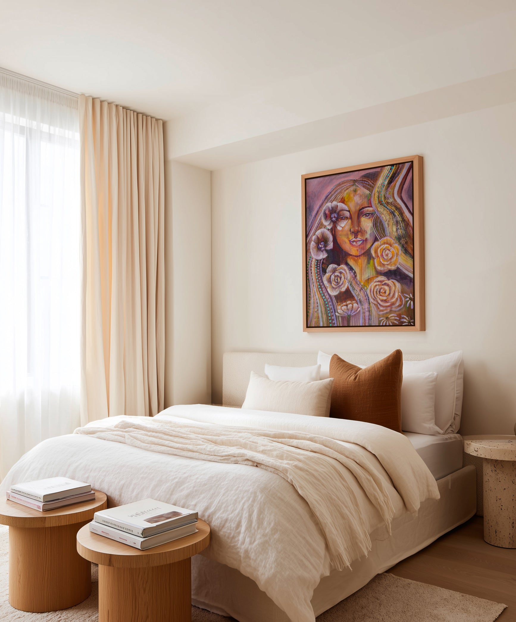 Your Beauty Within by Amanda Skye | Framed Canvas Art Print from Olive et Oriel where you can shop wallpaper and artworks online