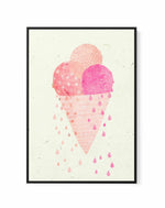 Yummy Ice By Treechild | Framed Canvas Art Print