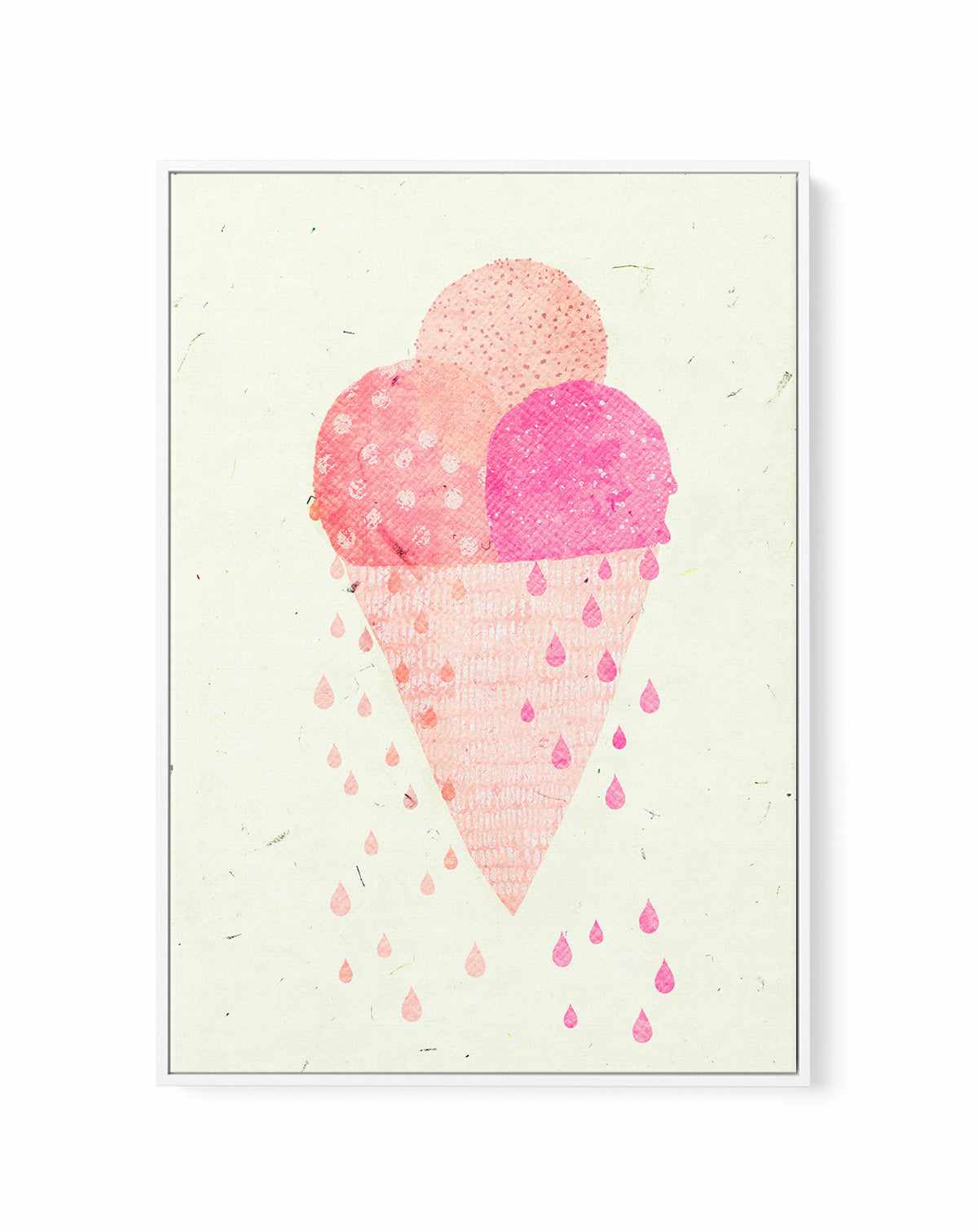 Yummy Ice By Treechild | Framed Canvas Art Print