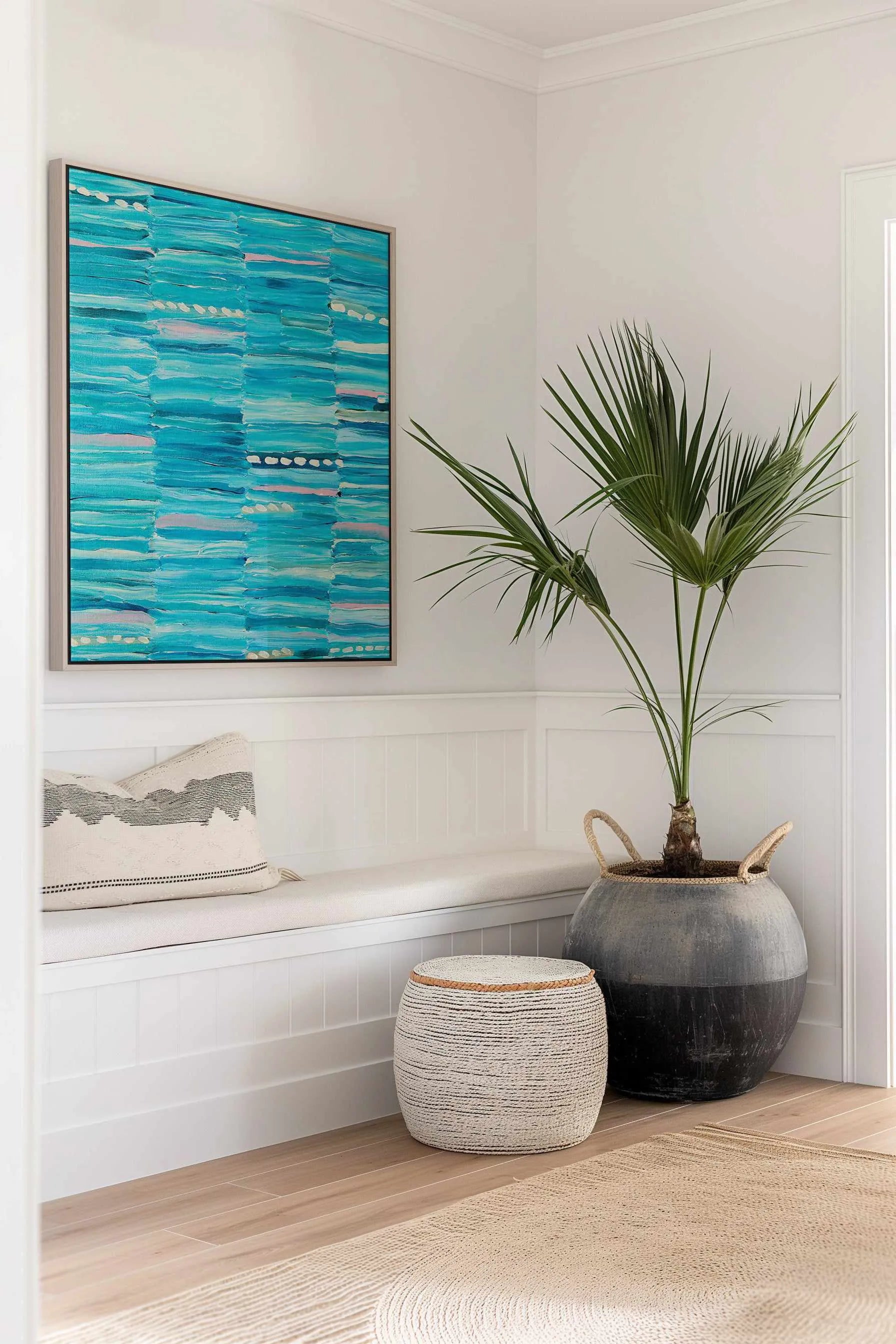 Yuuruu I PT by Bri Chelman | Framed Canvas Art Print from Olive et Oriel where you can shop wallpaper and artworks online