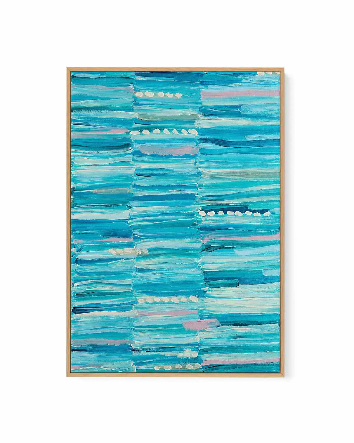 Yuuruu II PT by Bri Chelman | Framed Canvas Art Print from Olive et Oriel where you can shop wallpaper and artworks online