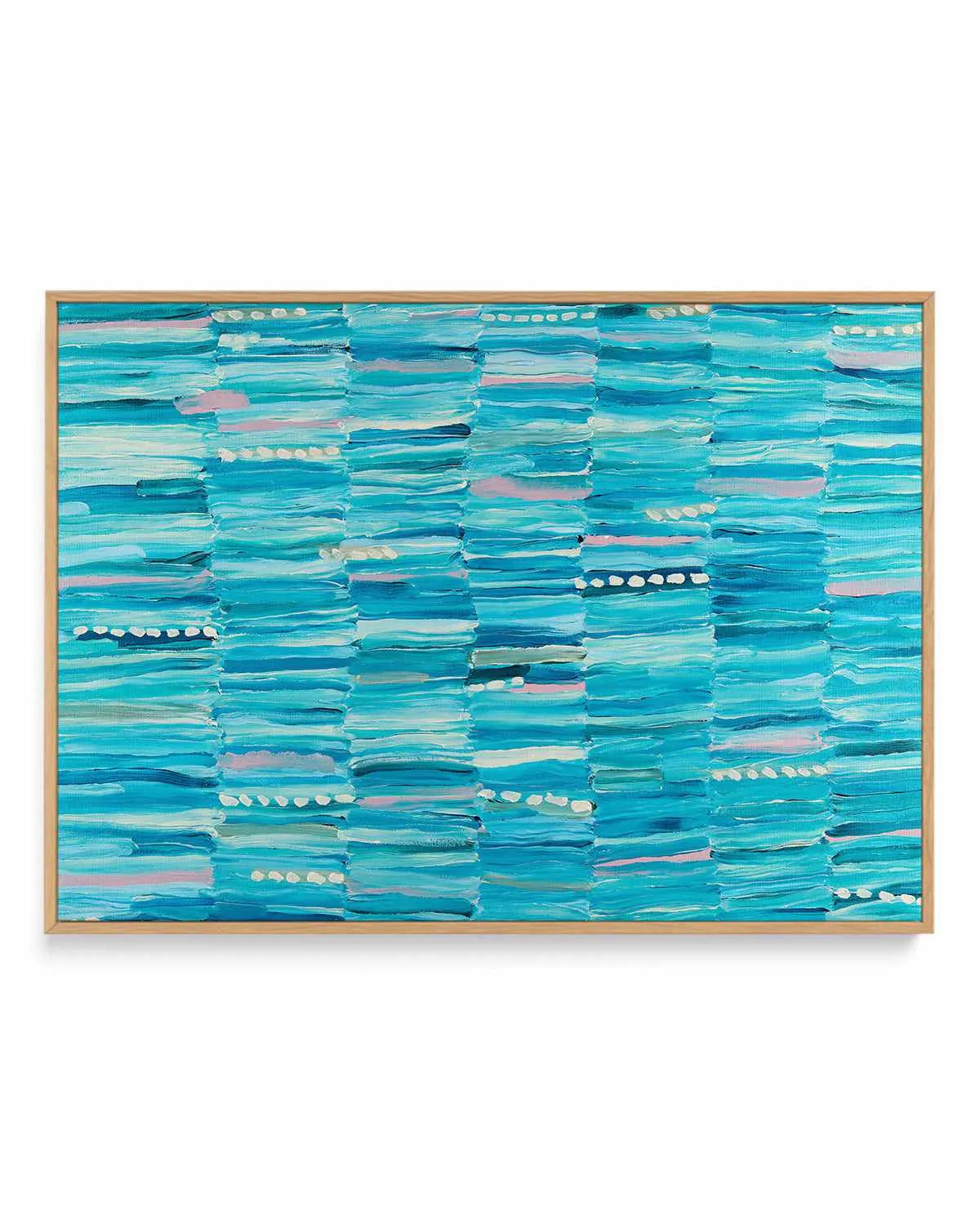 Yuuruu LS by Bri Chelman | Framed Canvas Art Print from Olive et Oriel where you can shop wallpaper and artworks online