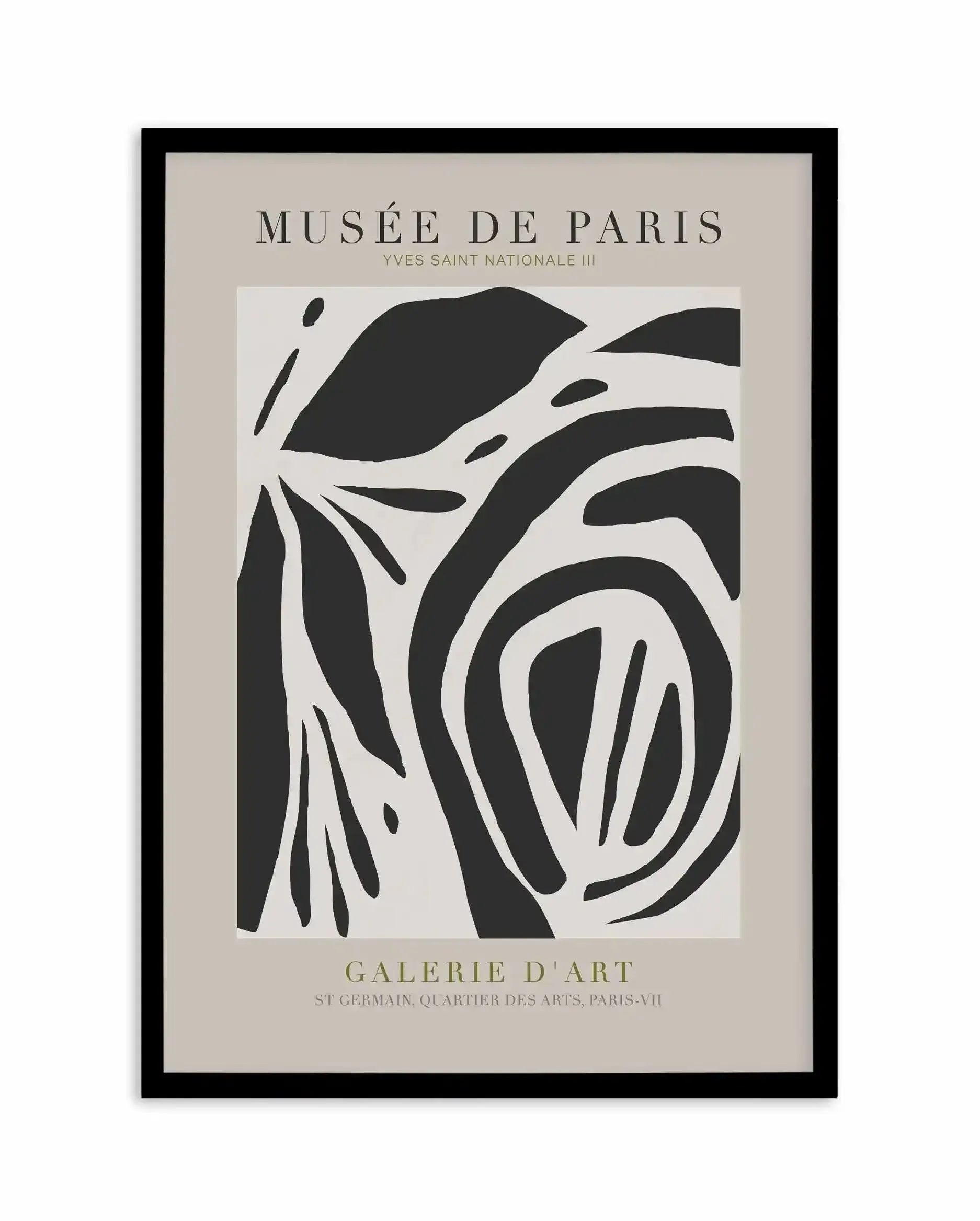 Yves Saint Nationale III Art Print-PRINT-Olive et Oriel-Olive et Oriel-A5 | 5.8" x 8.3" | 14.8 x 21cm-Black-With White Border-Buy-Australian-Art-Prints-Online-with-Olive-et-Oriel-Your-Artwork-Specialists-Austrailia-Decorate-With-Coastal-Photo-Wall-Art-Prints-From-Our-Beach-House-Artwork-Collection-Fine-Poster-and-Framed-Artwork