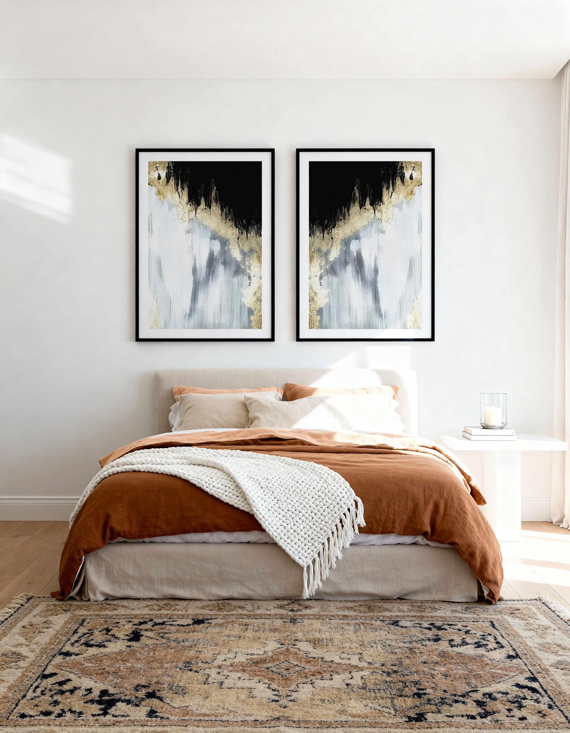 Yves I & II Art Print Set of 2 | Matching Wall Art from Olive et Oriel where you can shop wallpaper and artworks online