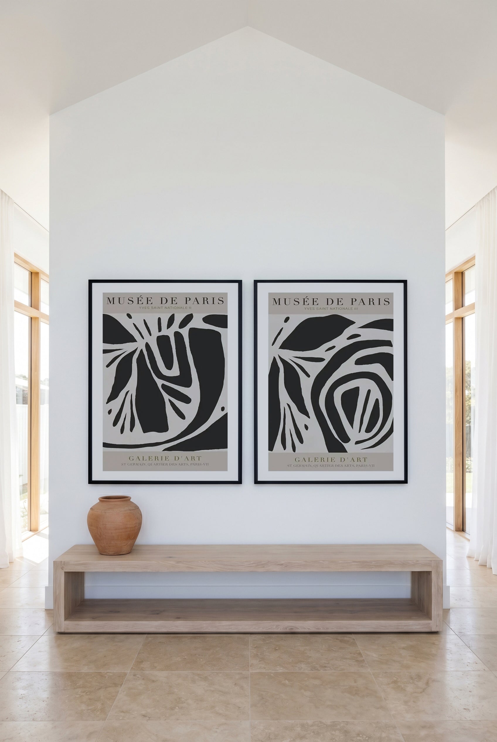 Yves Saint Nationale I & III Art Print Set of 2 | Matching Wall Art