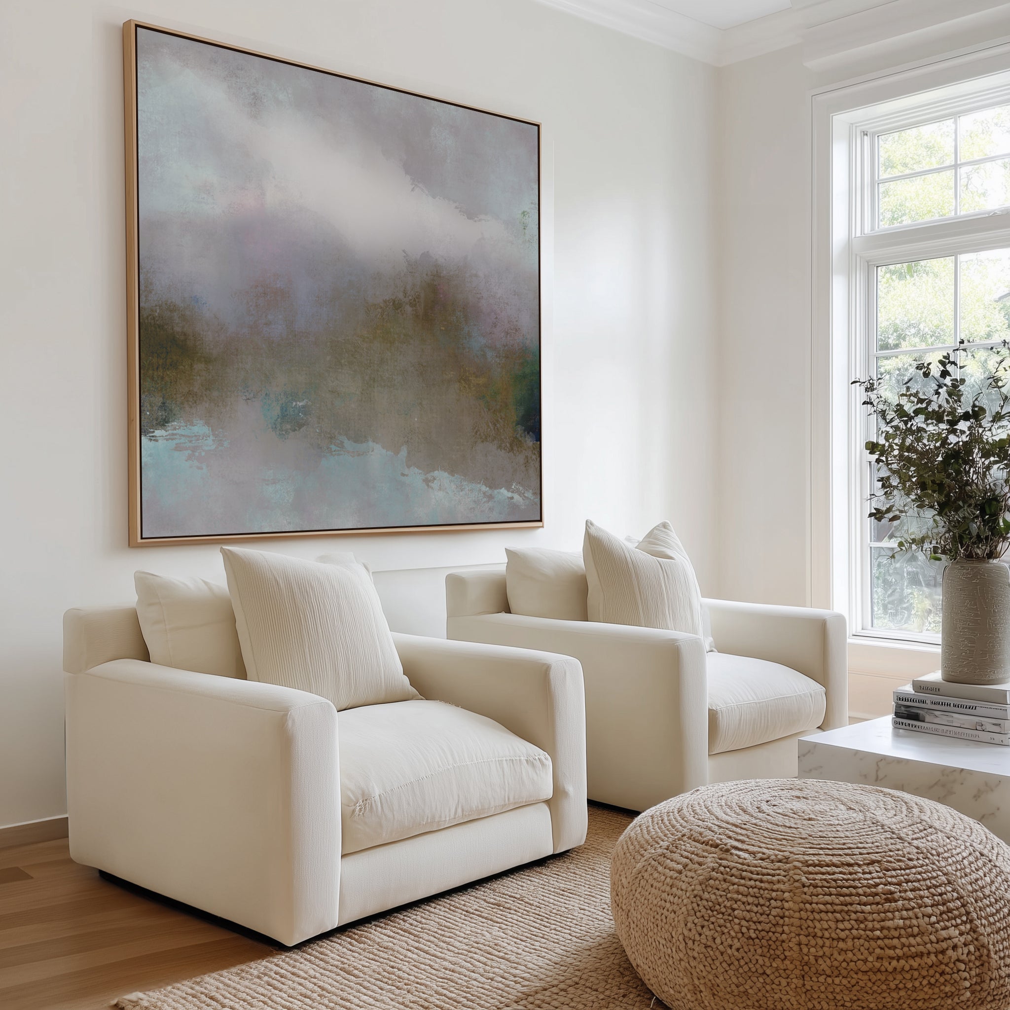 Listen by Mindy Zielfelder | Framed Canvas Art Print