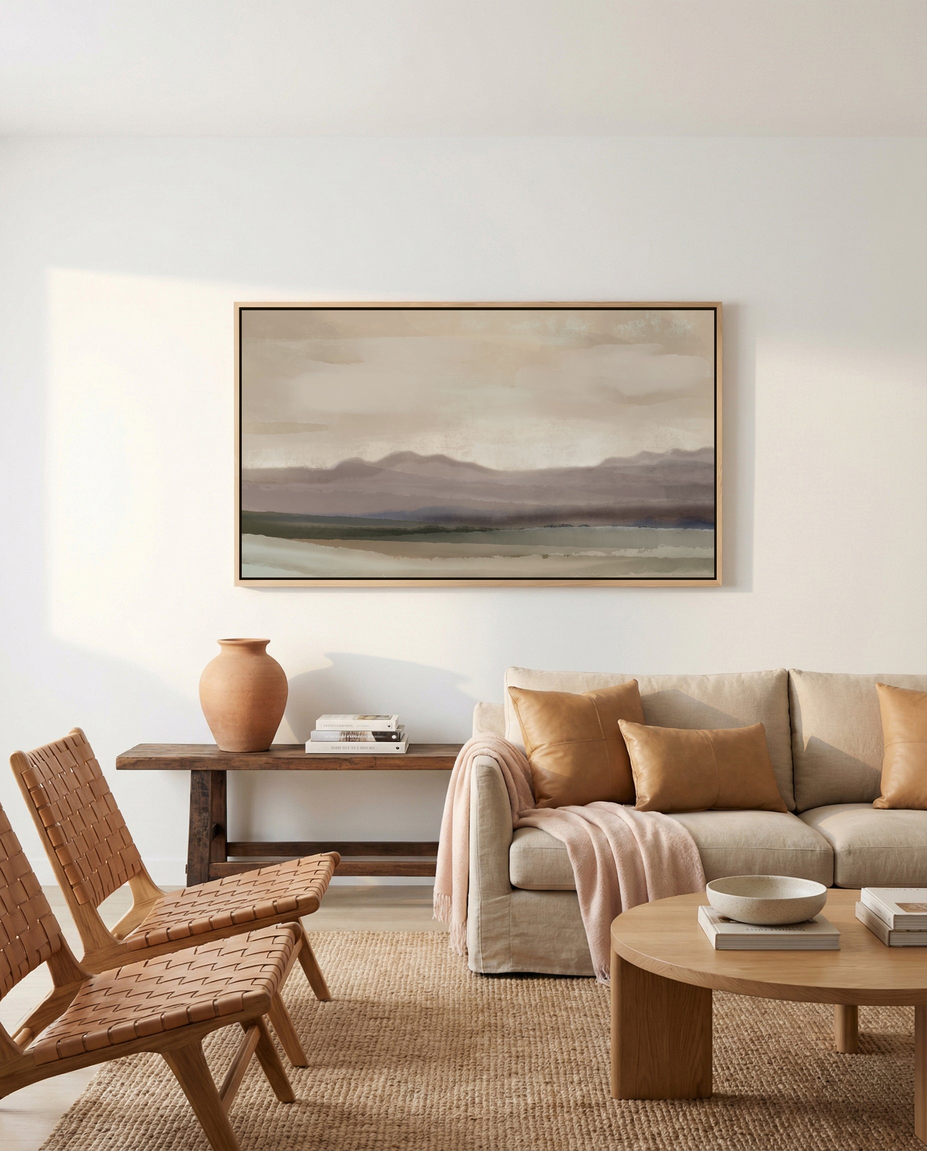 Soft Horizon by Mindy Zielfelder | Panoramic Canvas Art Print