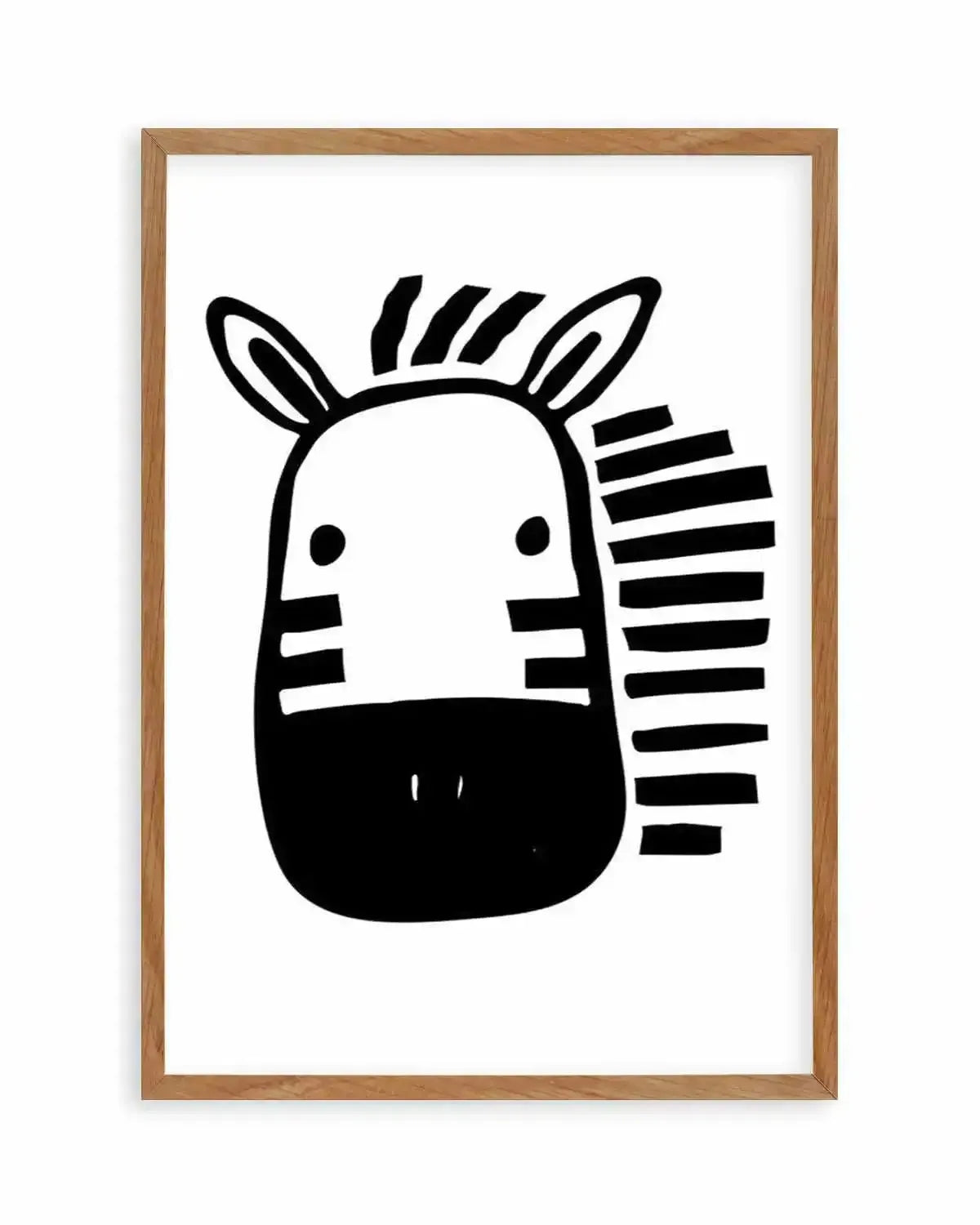 Zebra B&W Art Print from Olive et Oriel where you can shop wallpaper and artworks online