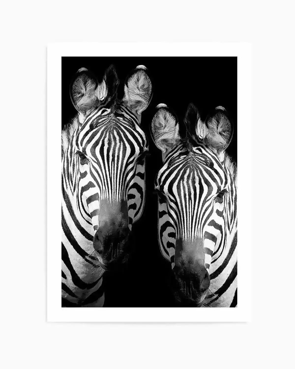 Zebra De Nuit | PT Art Print from Olive et Oriel where you can shop wallpaper and artworks online