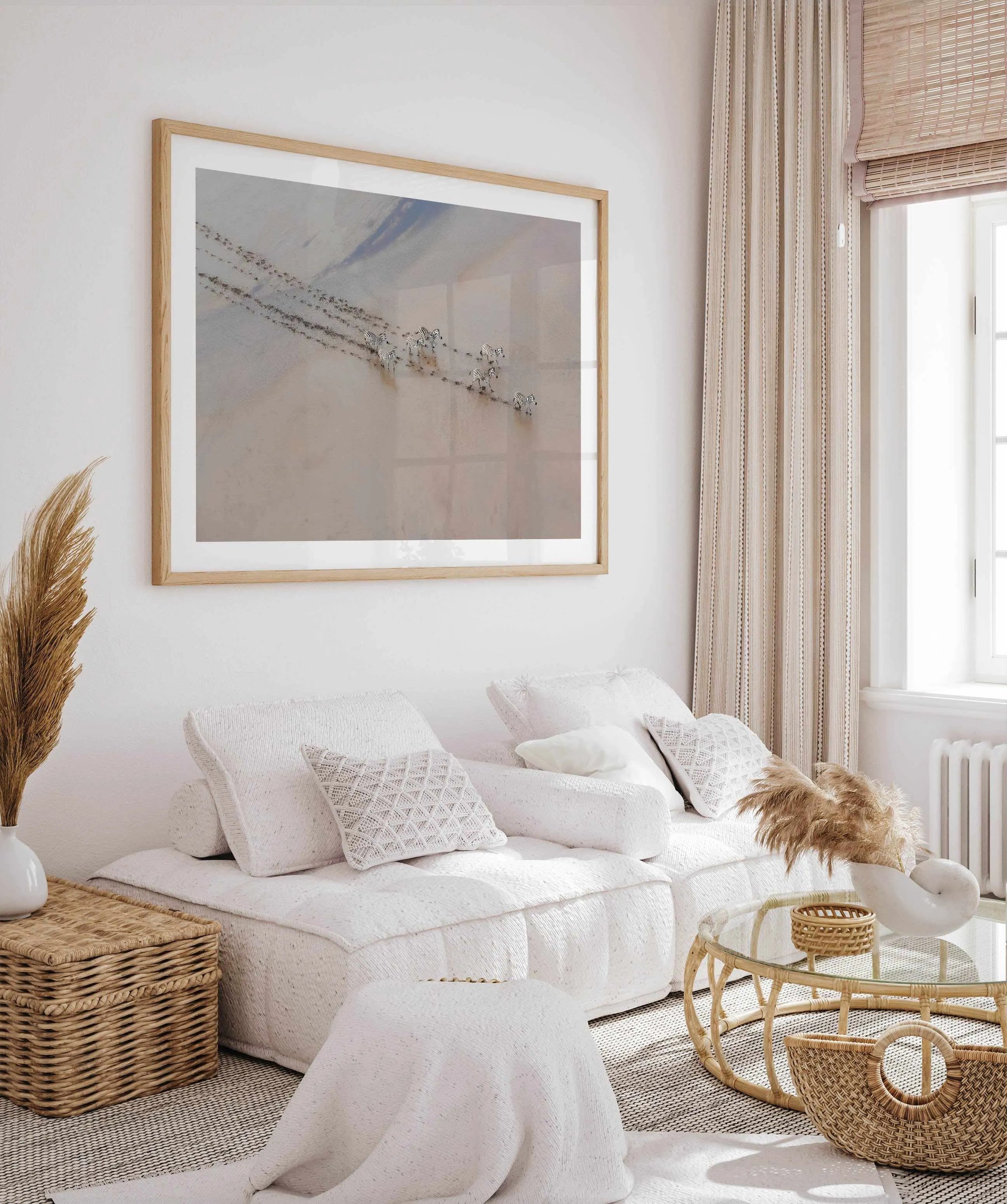 Zebras by Phillip Chang Art Print from Olive et Oriel where you can shop wallpaper and artworks online