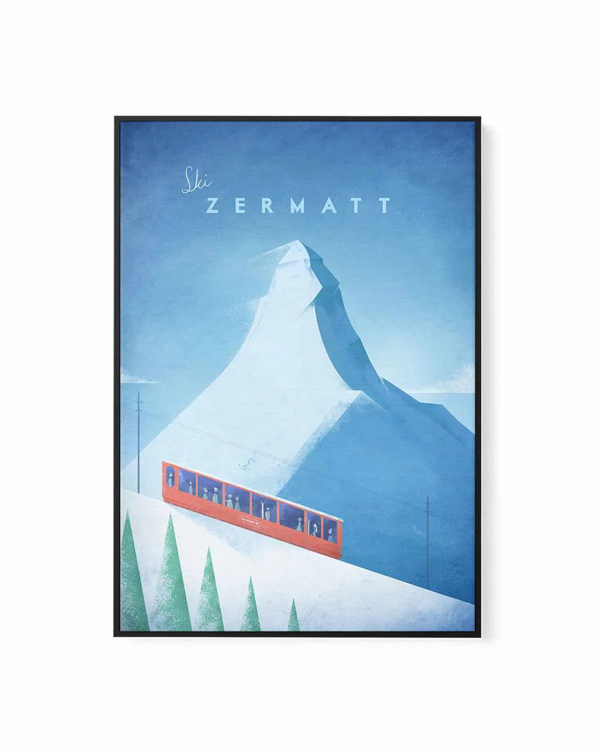 Zermatt by Henry Rivers | Framed Canvas Art Print from Olive et Oriel where you can shop wallpaper and artworks online