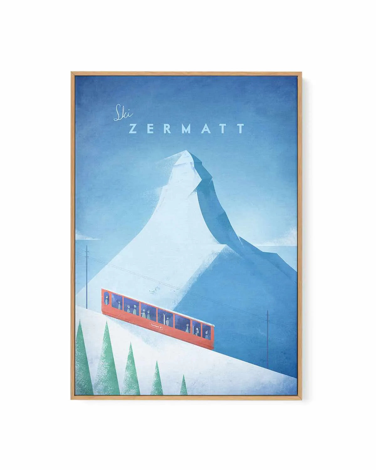 Zermatt by Henry Rivers | Framed Canvas Art Print from Olive et Oriel where you can shop wallpaper and artworks online