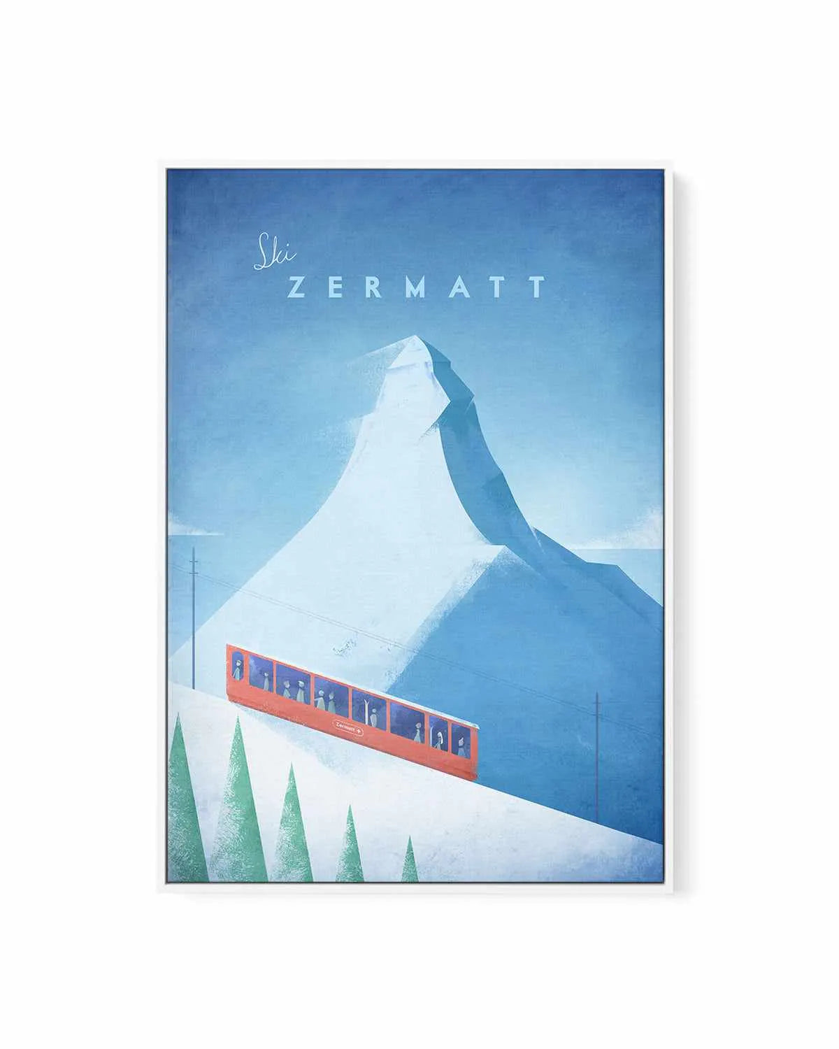 Zermatt by Henry Rivers | Framed Canvas Art Print from Olive et Oriel where you can shop wallpaper and artworks online