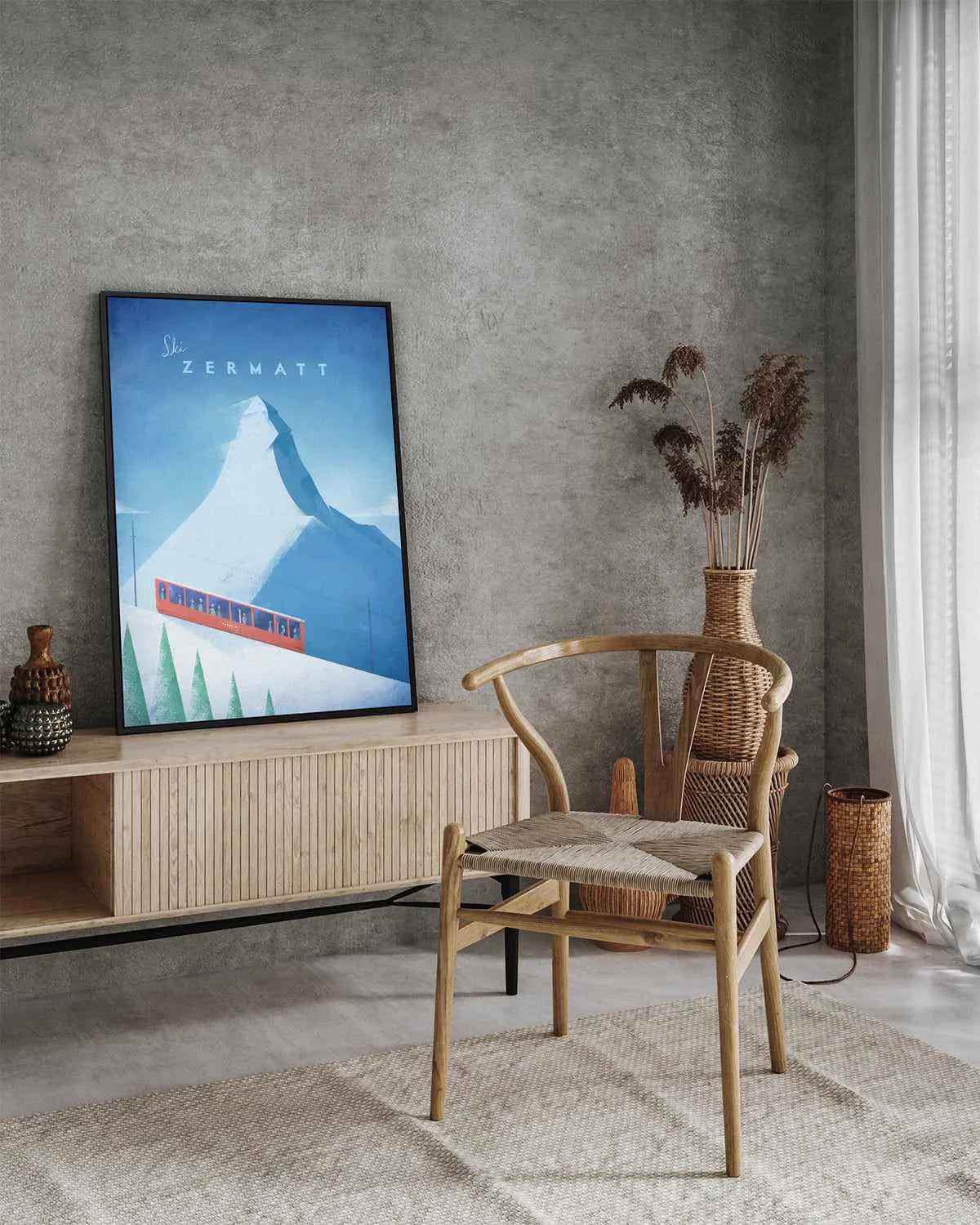 Zermatt by Henry Rivers | Framed Canvas Art Print from Olive et Oriel where you can shop wallpaper and artworks online