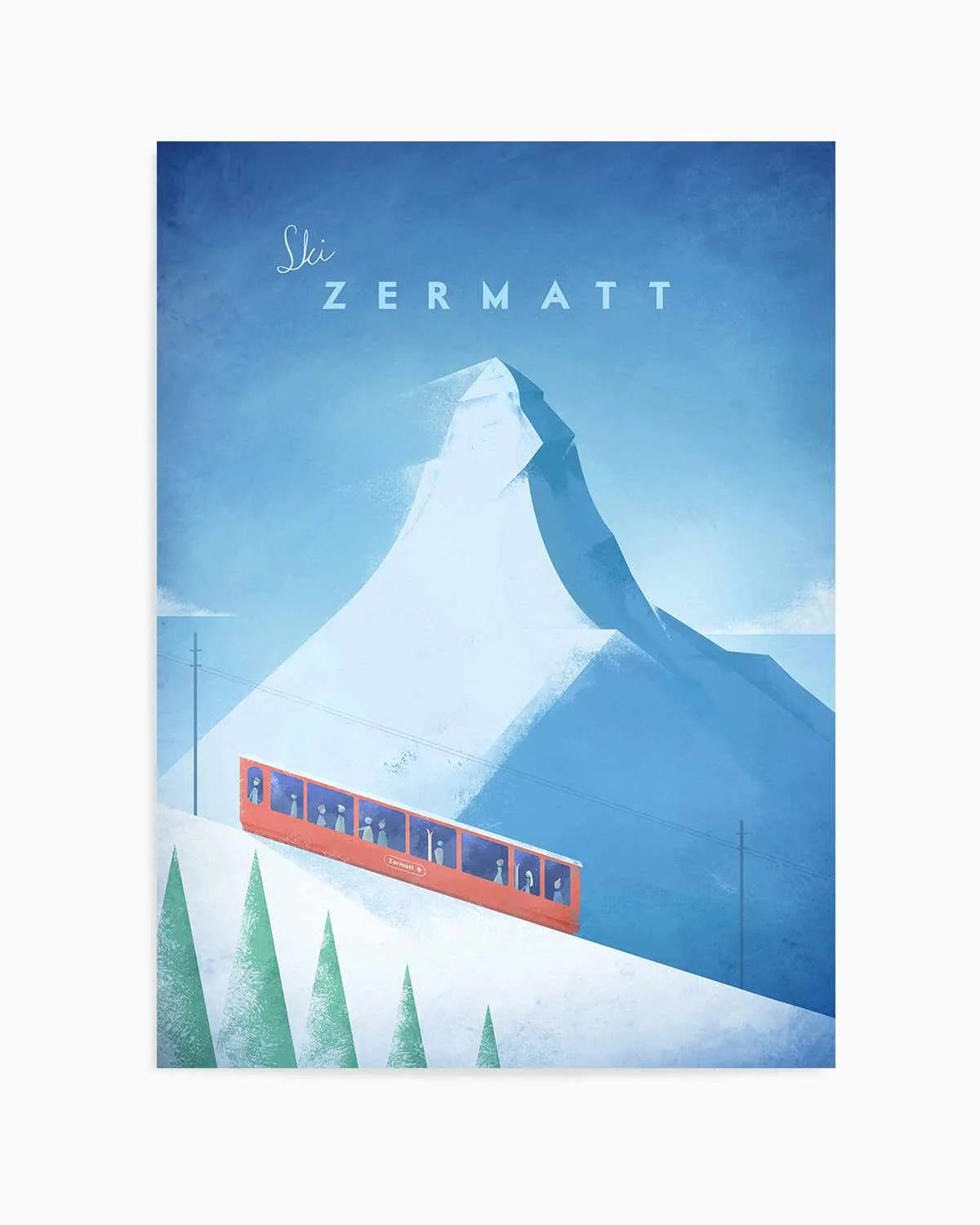 Zermatt by Henry Rivers Art Print from Olive et Oriel where you can shop wallpaper and artworks online