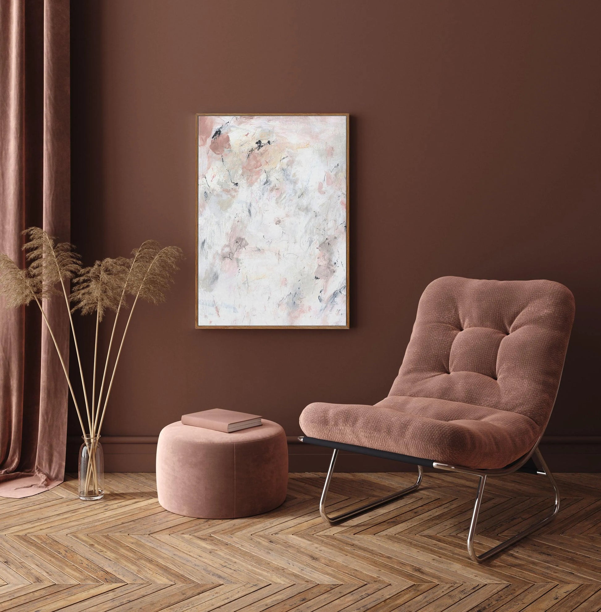 Abstract Blush I | Framed Canvas-CANVAS-You can shop wall art online with Olive et Oriel for everything from abstract art to fun kids wall art. Our beautiful modern art prints and canvas art are available from large canvas prints to wall art paintings and our proudly Australian artwork collection offers only the highest quality framed large wall art and canvas art Australia - You can buy fashion photography prints or Hampton print posters and paintings on canvas from Olive et Oriel and have them