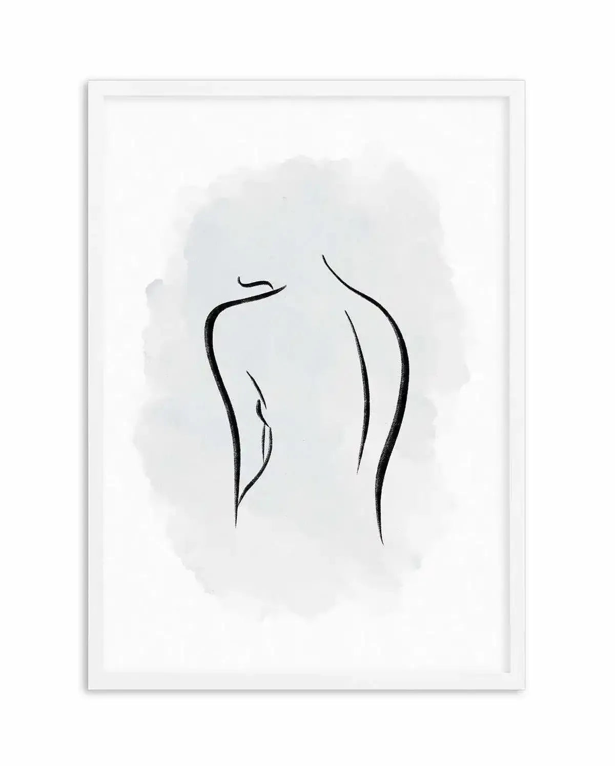 Abstract Body I | Periwinkle Blue Art Print-PRINT-Olive et Oriel-Olive et Oriel-A5 | 5.8" x 8.3" | 14.8 x 21cm-White-With White Border-Buy-Australian-Art-Prints-Online-with-Olive-et-Oriel-Your-Artwork-Specialists-Austrailia-Decorate-With-Coastal-Photo-Wall-Art-Prints-From-Our-Beach-House-Artwork-Collection-Fine-Poster-and-Framed-Artwork