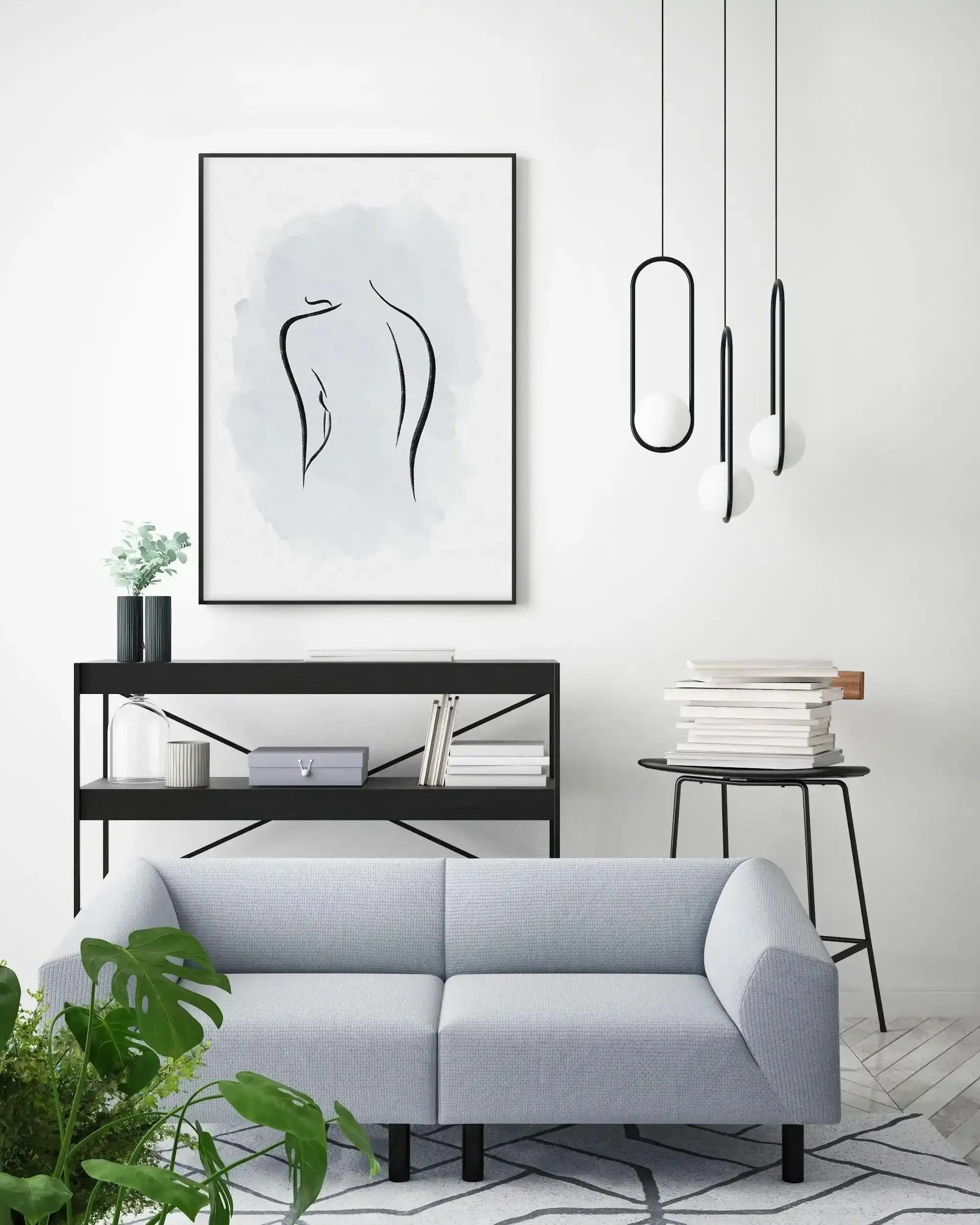 Abstract Body I | Periwinkle Blue Art Print-PRINT-Olive et Oriel-Olive et Oriel-Buy-Australian-Art-Prints-Online-with-Olive-et-Oriel-Your-Artwork-Specialists-Austrailia-Decorate-With-Coastal-Photo-Wall-Art-Prints-From-Our-Beach-House-Artwork-Collection-Fine-Poster-and-Framed-Artwork