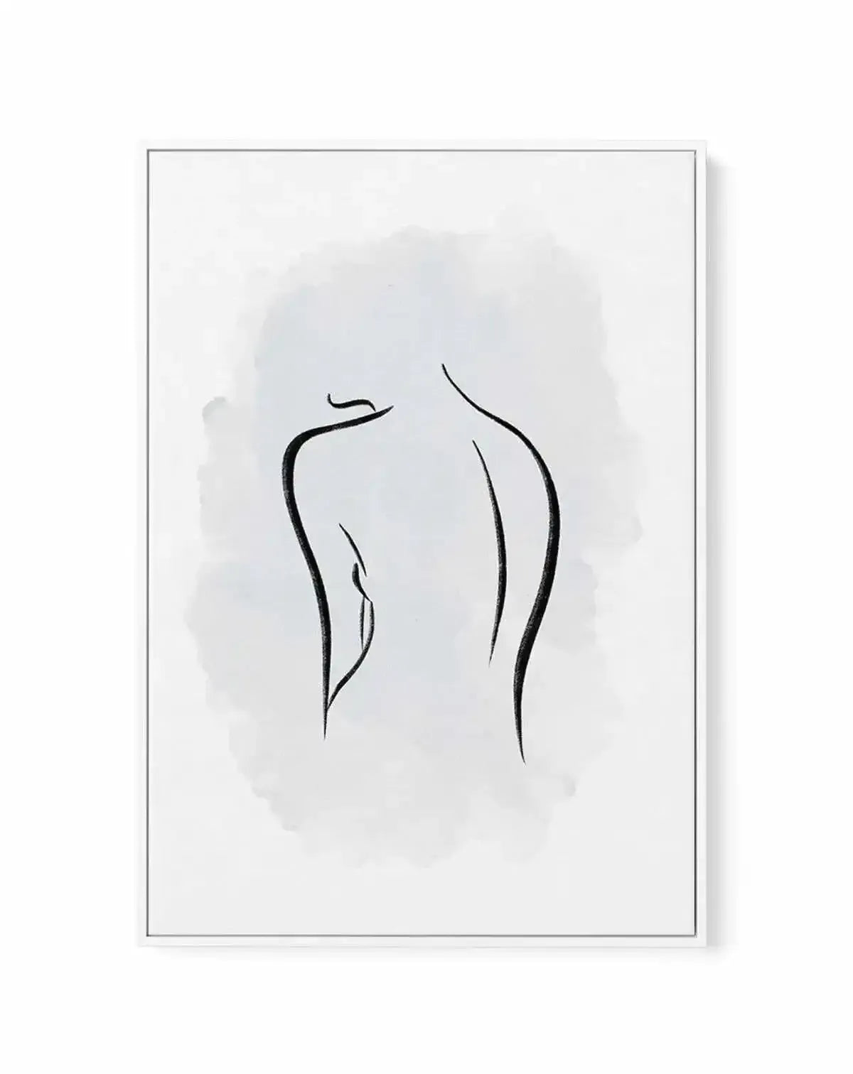 Abstract Body I | Periwinkle Blue | Framed Canvas-CANVAS-You can shop wall art online with Olive et Oriel for everything from abstract art to fun kids wall art. Our beautiful modern art prints and canvas art are available from large canvas prints to wall art paintings and our proudly Australian artwork collection offers only the highest quality framed large wall art and canvas art Australia - You can buy fashion photography prints or Hampton print posters and paintings on canvas from Olive et Or