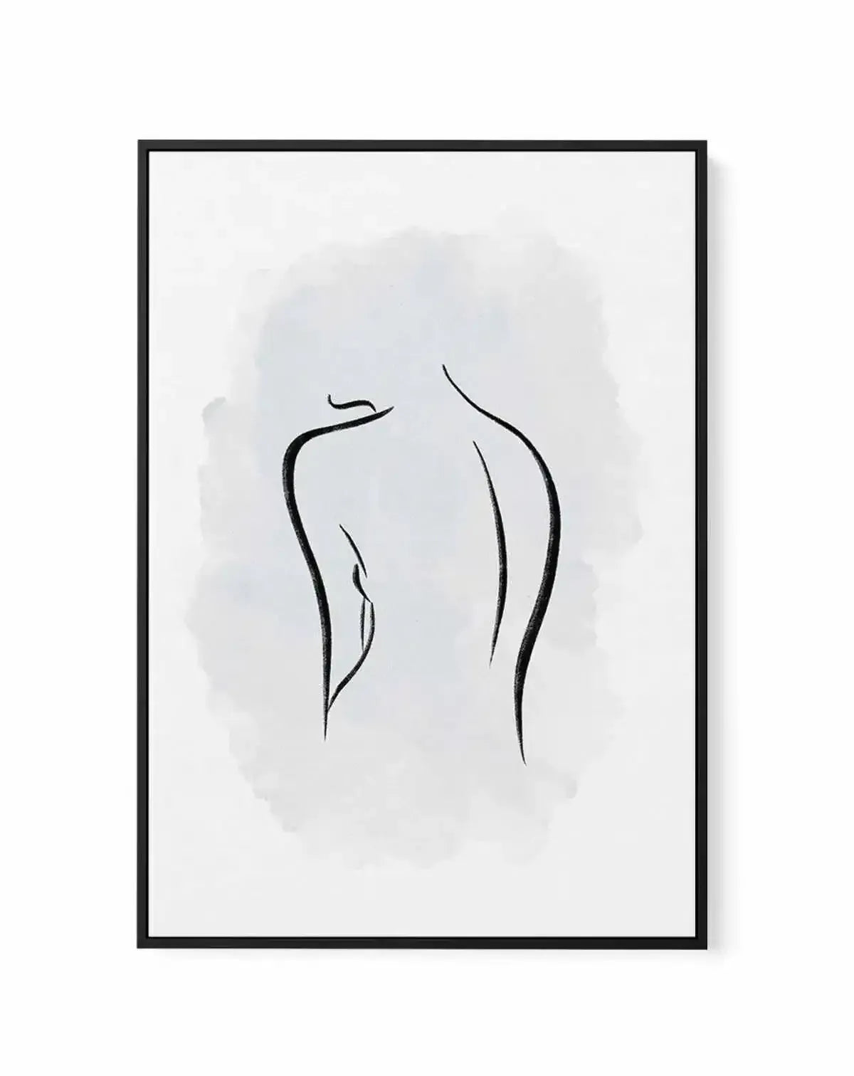 Abstract Body I | Periwinkle Blue | Framed Canvas-CANVAS-You can shop wall art online with Olive et Oriel for everything from abstract art to fun kids wall art. Our beautiful modern art prints and canvas art are available from large canvas prints to wall art paintings and our proudly Australian artwork collection offers only the highest quality framed large wall art and canvas art Australia - You can buy fashion photography prints or Hampton print posters and paintings on canvas from Olive et Or