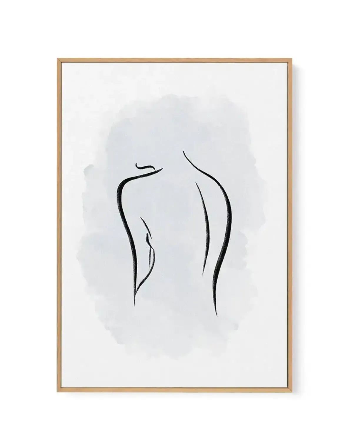 Abstract Body I | Periwinkle Blue | Framed Canvas-CANVAS-You can shop wall art online with Olive et Oriel for everything from abstract art to fun kids wall art. Our beautiful modern art prints and canvas art are available from large canvas prints to wall art paintings and our proudly Australian artwork collection offers only the highest quality framed large wall art and canvas art Australia - You can buy fashion photography prints or Hampton print posters and paintings on canvas from Olive et Or