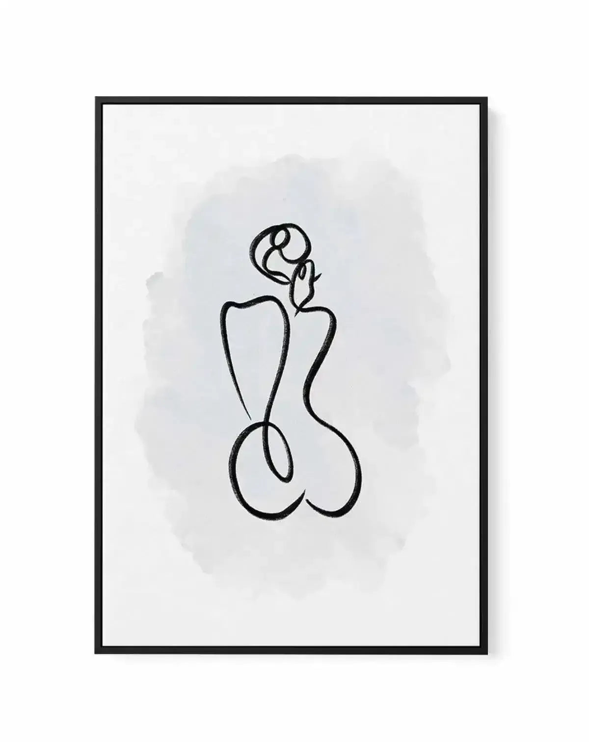 Abstract Body II | Periwinkle Blue | Framed Canvas-CANVAS-You can shop wall art online with Olive et Oriel for everything from abstract art to fun kids wall art. Our beautiful modern art prints and canvas art are available from large canvas prints to wall art paintings and our proudly Australian artwork collection offers only the highest quality framed large wall art and canvas art Australia - You can buy fashion photography prints or Hampton print posters and paintings on canvas from Olive et O