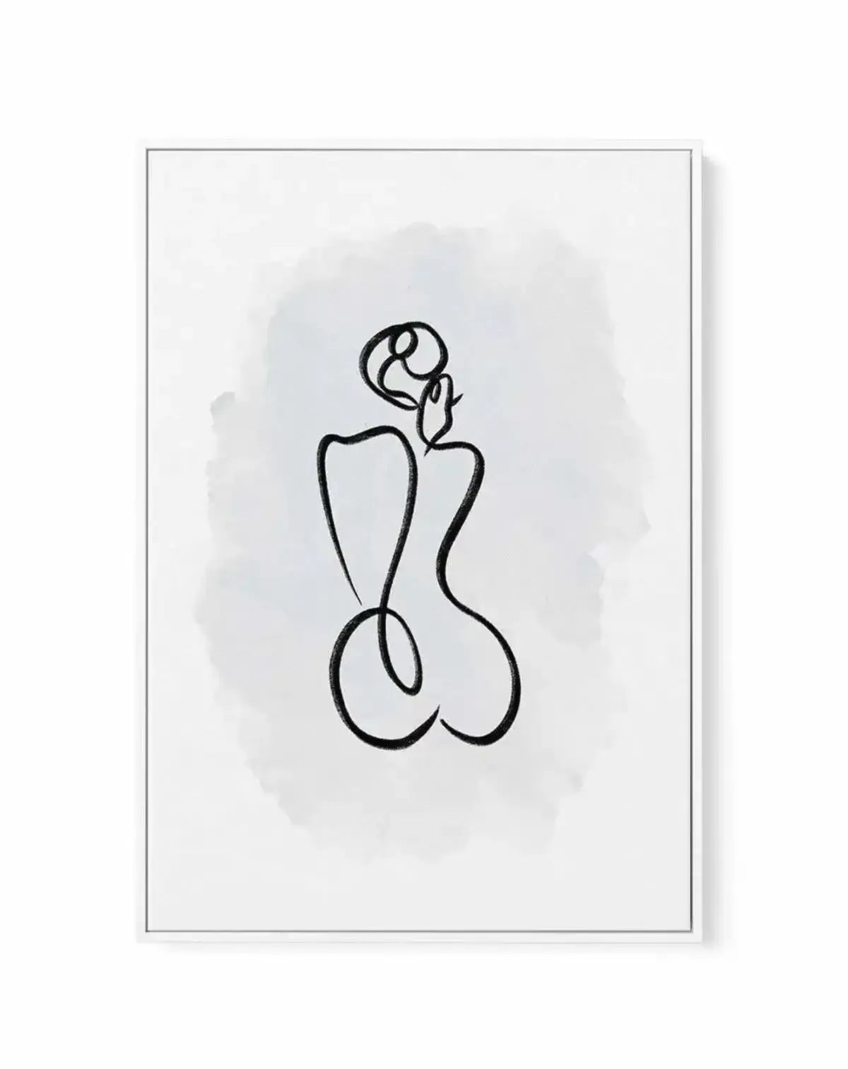 Abstract Body II | Periwinkle Blue | Framed Canvas-CANVAS-You can shop wall art online with Olive et Oriel for everything from abstract art to fun kids wall art. Our beautiful modern art prints and canvas art are available from large canvas prints to wall art paintings and our proudly Australian artwork collection offers only the highest quality framed large wall art and canvas art Australia - You can buy fashion photography prints or Hampton print posters and paintings on canvas from Olive et O