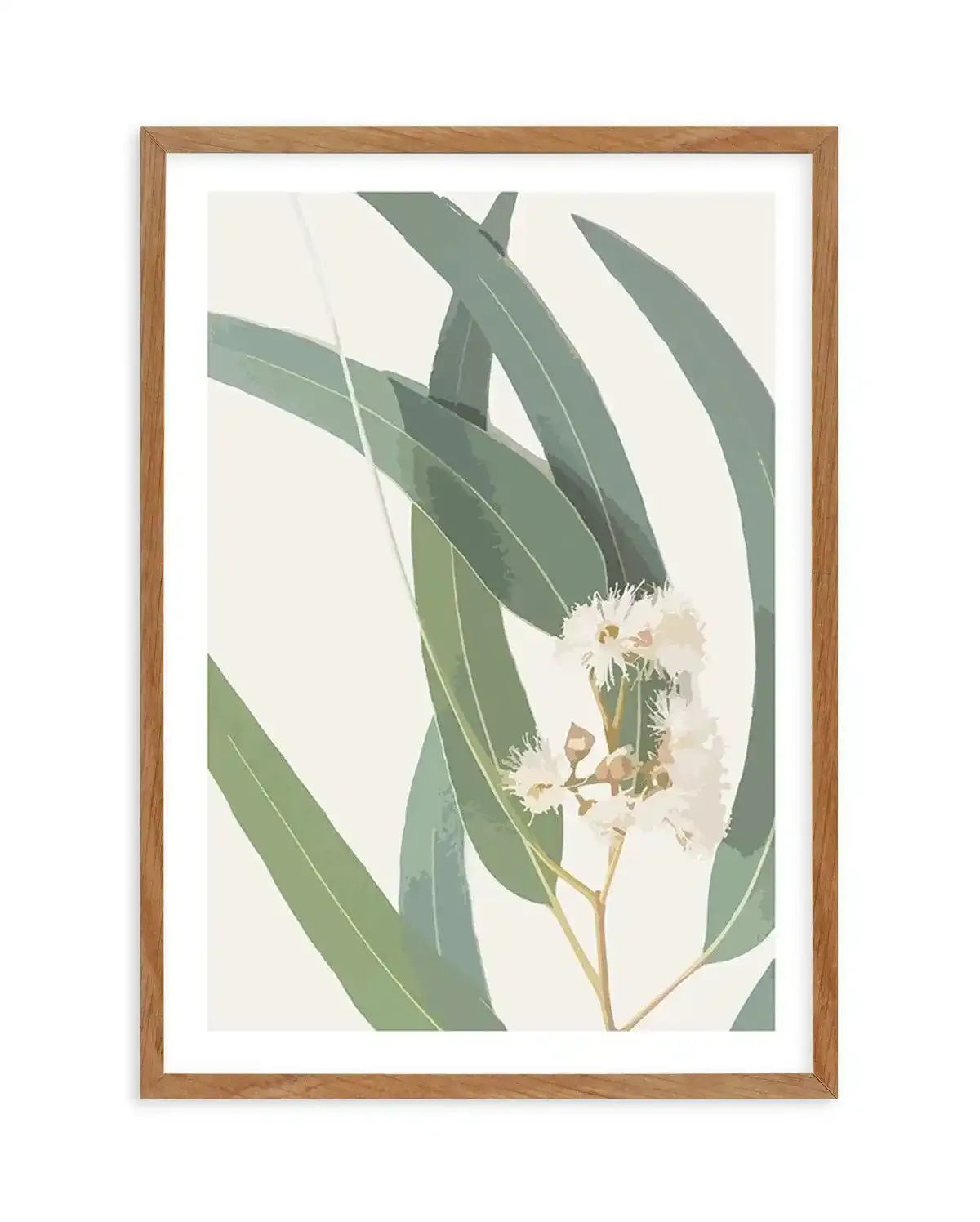 Abstract Eucalyptus II Art Print-PRINT-Olive et Oriel-Olive et Oriel-50x70 cm | 19.6" x 27.5"-Walnut-With White Border-Buy-Australian-Art-Prints-Online-with-Olive-et-Oriel-Your-Artwork-Specialists-Austrailia-Decorate-With-Coastal-Photo-Wall-Art-Prints-From-Our-Beach-House-Artwork-Collection-Fine-Poster-and-Framed-Artwork