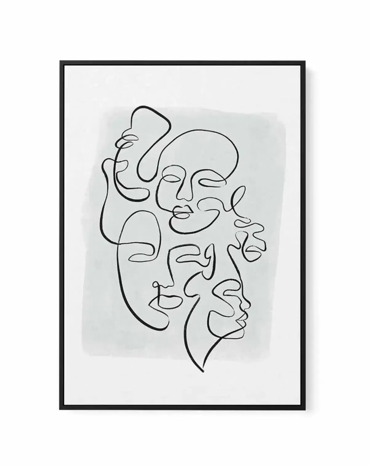 Abstract Faces I | Green | Framed Canvas-CANVAS-You can shop wall art online with Olive et Oriel for everything from abstract art to fun kids wall art. Our beautiful modern art prints and canvas art are available from large canvas prints to wall art paintings and our proudly Australian artwork collection offers only the highest quality framed large wall art and canvas art Australia - You can buy fashion photography prints or Hampton print posters and paintings on canvas from Olive et Oriel and h