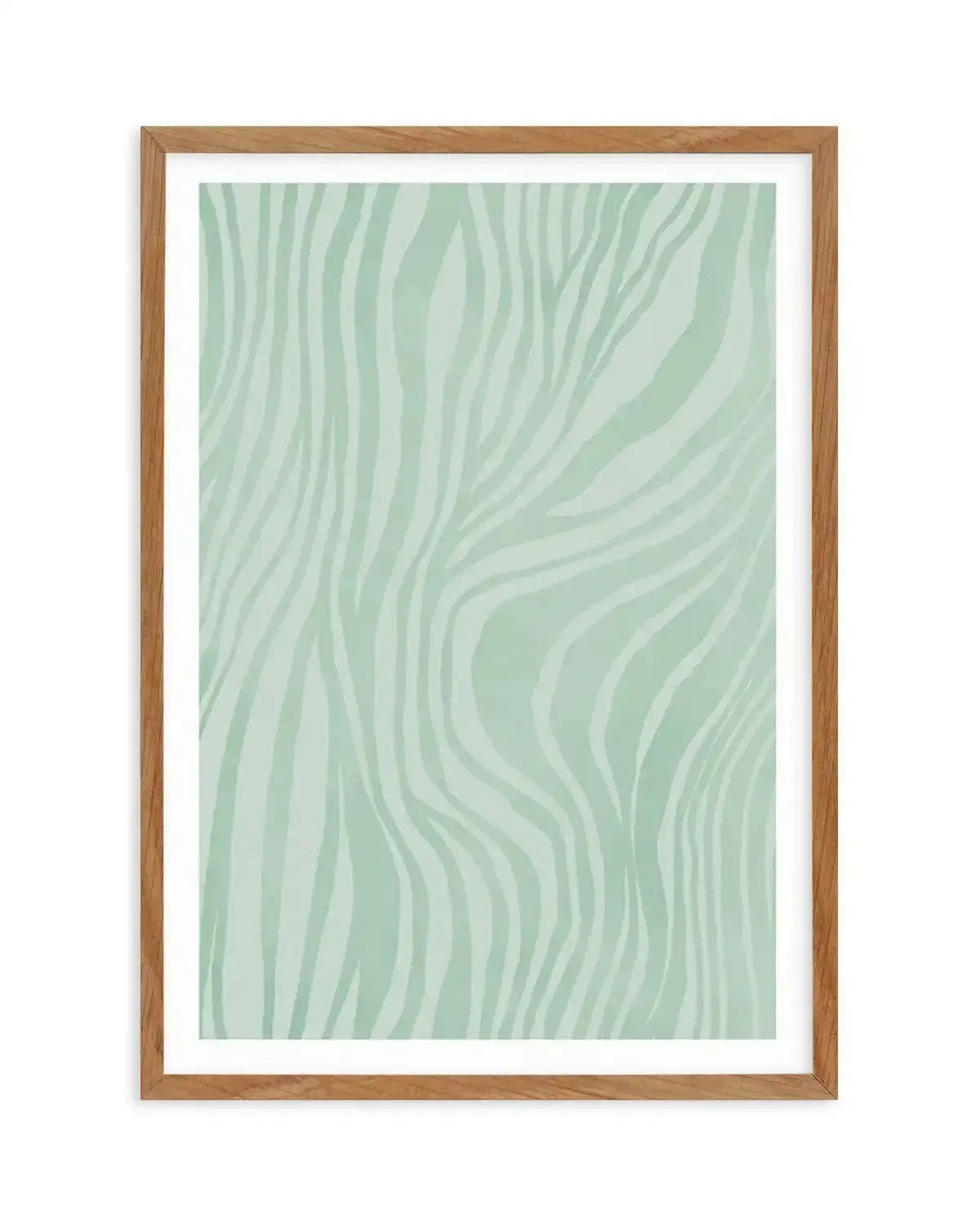 Abstract Green Lines Art Print-PRINT-Olive et Oriel-Olive et Oriel-50x70 cm | 19.6" x 27.5"-Walnut-With White Border-Buy-Australian-Art-Prints-Online-with-Olive-et-Oriel-Your-Artwork-Specialists-Austrailia-Decorate-With-Coastal-Photo-Wall-Art-Prints-From-Our-Beach-House-Artwork-Collection-Fine-Poster-and-Framed-Artwork