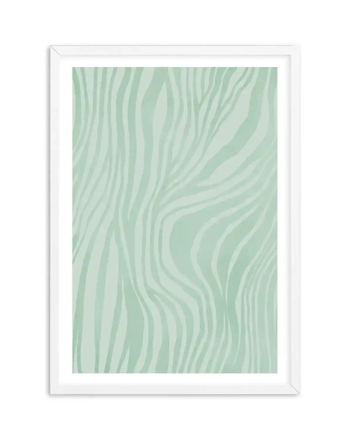 Abstract Green Lines Art Print-PRINT-Olive et Oriel-Olive et Oriel-A4 | 8.3" x 11.7" | 21 x 29.7cm-White-With White Border-Buy-Australian-Art-Prints-Online-with-Olive-et-Oriel-Your-Artwork-Specialists-Austrailia-Decorate-With-Coastal-Photo-Wall-Art-Prints-From-Our-Beach-House-Artwork-Collection-Fine-Poster-and-Framed-Artwork