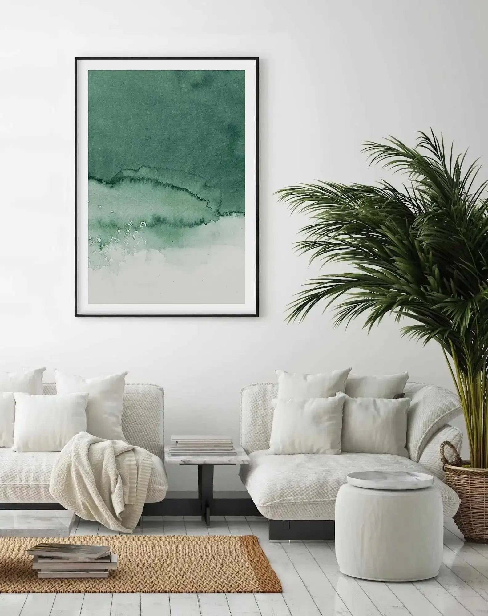 Abstract Green Watercolour III Art Print-PRINT-Olive et Oriel-Olive et Oriel-Buy-Australian-Art-Prints-Online-with-Olive-et-Oriel-Your-Artwork-Specialists-Austrailia-Decorate-With-Coastal-Photo-Wall-Art-Prints-From-Our-Beach-House-Artwork-Collection-Fine-Poster-and-Framed-Artwork