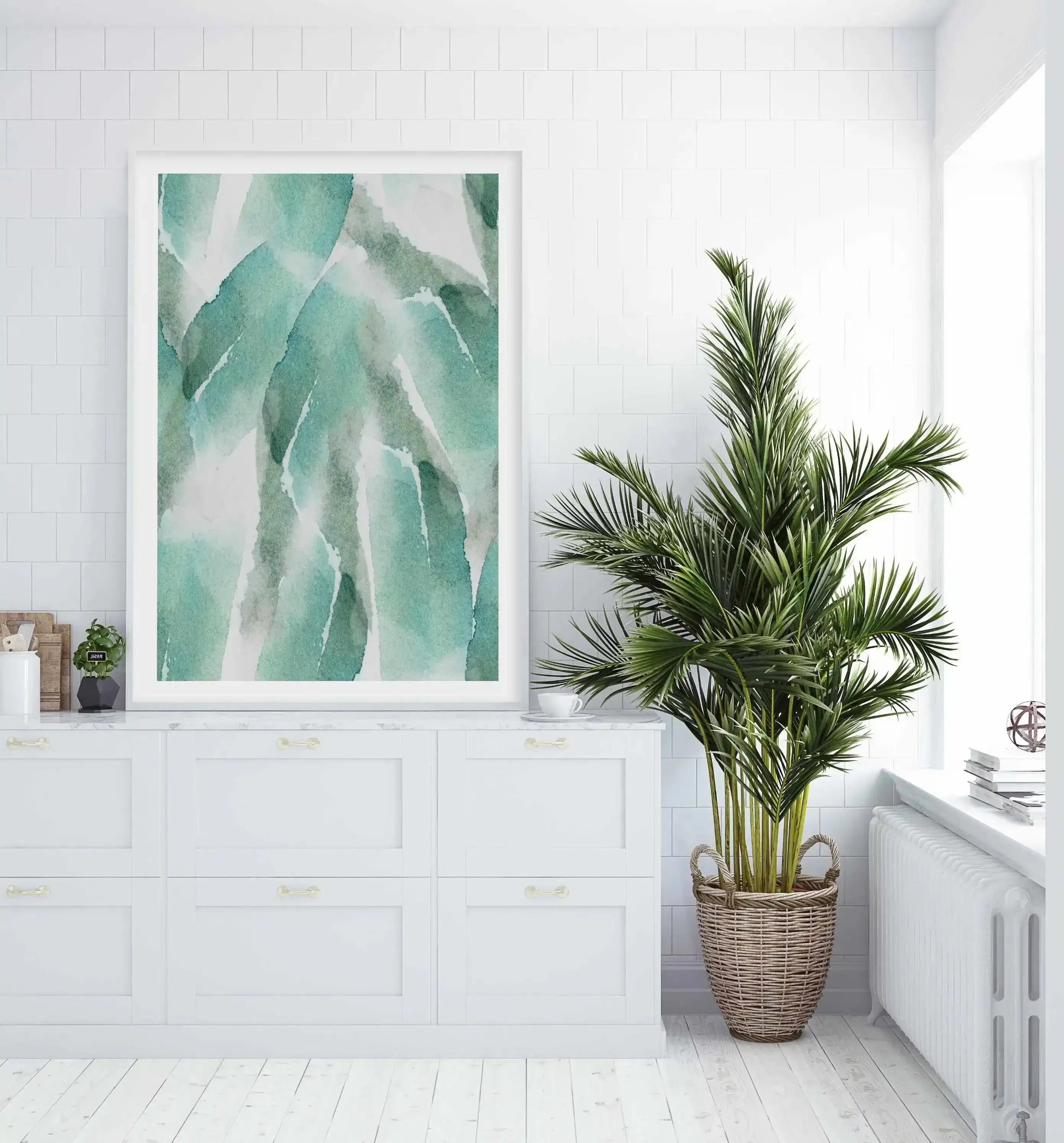 Abstract Green Watercolour IV Art Print-PRINT-Olive et Oriel-Olive et Oriel-Buy-Australian-Art-Prints-Online-with-Olive-et-Oriel-Your-Artwork-Specialists-Austrailia-Decorate-With-Coastal-Photo-Wall-Art-Prints-From-Our-Beach-House-Artwork-Collection-Fine-Poster-and-Framed-Artwork