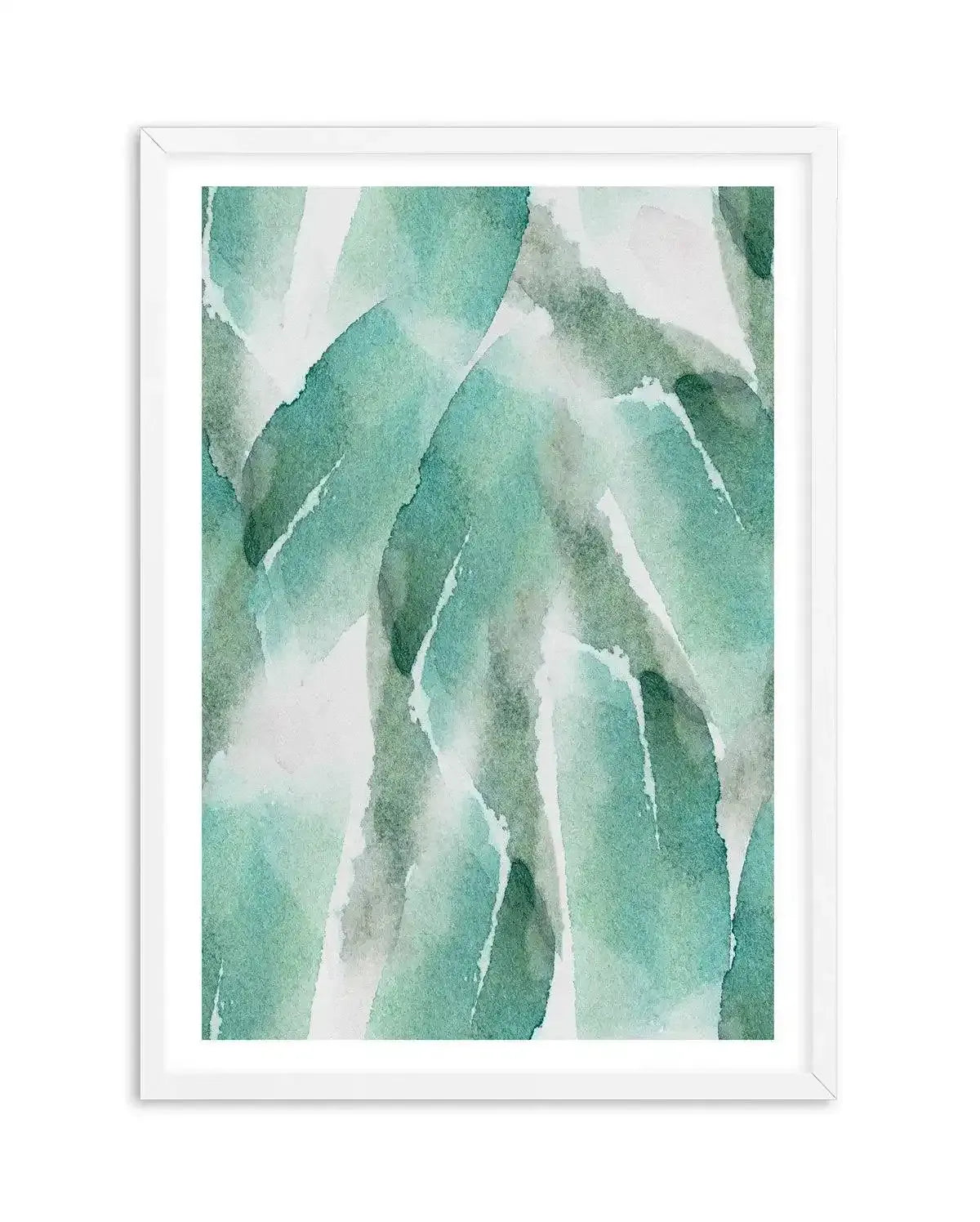 Abstract Green Watercolour IV Art Print-PRINT-Olive et Oriel-Olive et Oriel-A4 | 8.3" x 11.7" | 21 x 29.7cm-White-With White Border-Buy-Australian-Art-Prints-Online-with-Olive-et-Oriel-Your-Artwork-Specialists-Austrailia-Decorate-With-Coastal-Photo-Wall-Art-Prints-From-Our-Beach-House-Artwork-Collection-Fine-Poster-and-Framed-Artwork