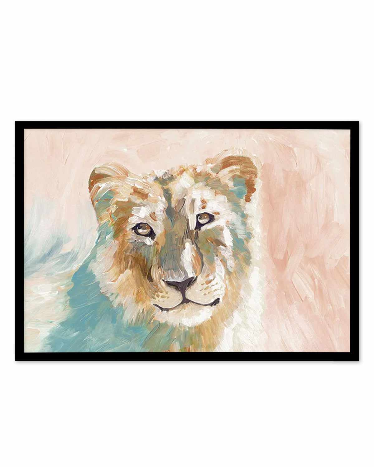 Abstract Lioness Art Print