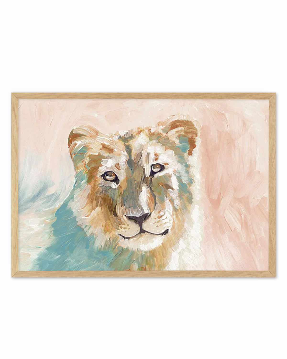 Abstract Lioness Art Print