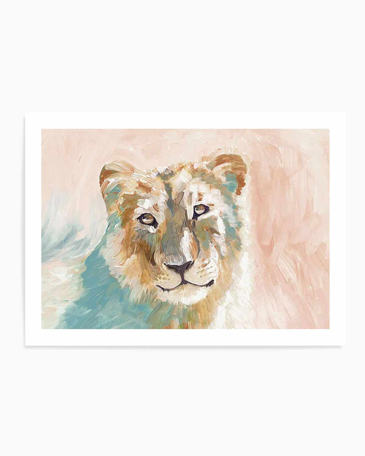 Abstract Lioness Art Print