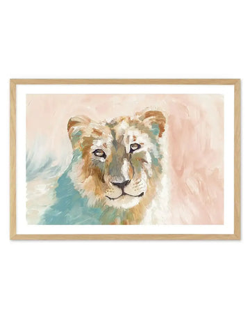 Abstract Lioness Art Print-PRINT-Olive et Oriel-PI Creative Contract 2-A5 | 5.8" x 8.3" | 14.8 x 21cm-Oak-With White Border-Buy-Australian-Art-Prints-Online-with-Olive-et-Oriel-Your-Artwork-Specialists-Austrailia-Decorate-With-Coastal-Photo-Wall-Art-Prints-From-Our-Beach-House-Artwork-Collection-Fine-Poster-and-Framed-Artwork